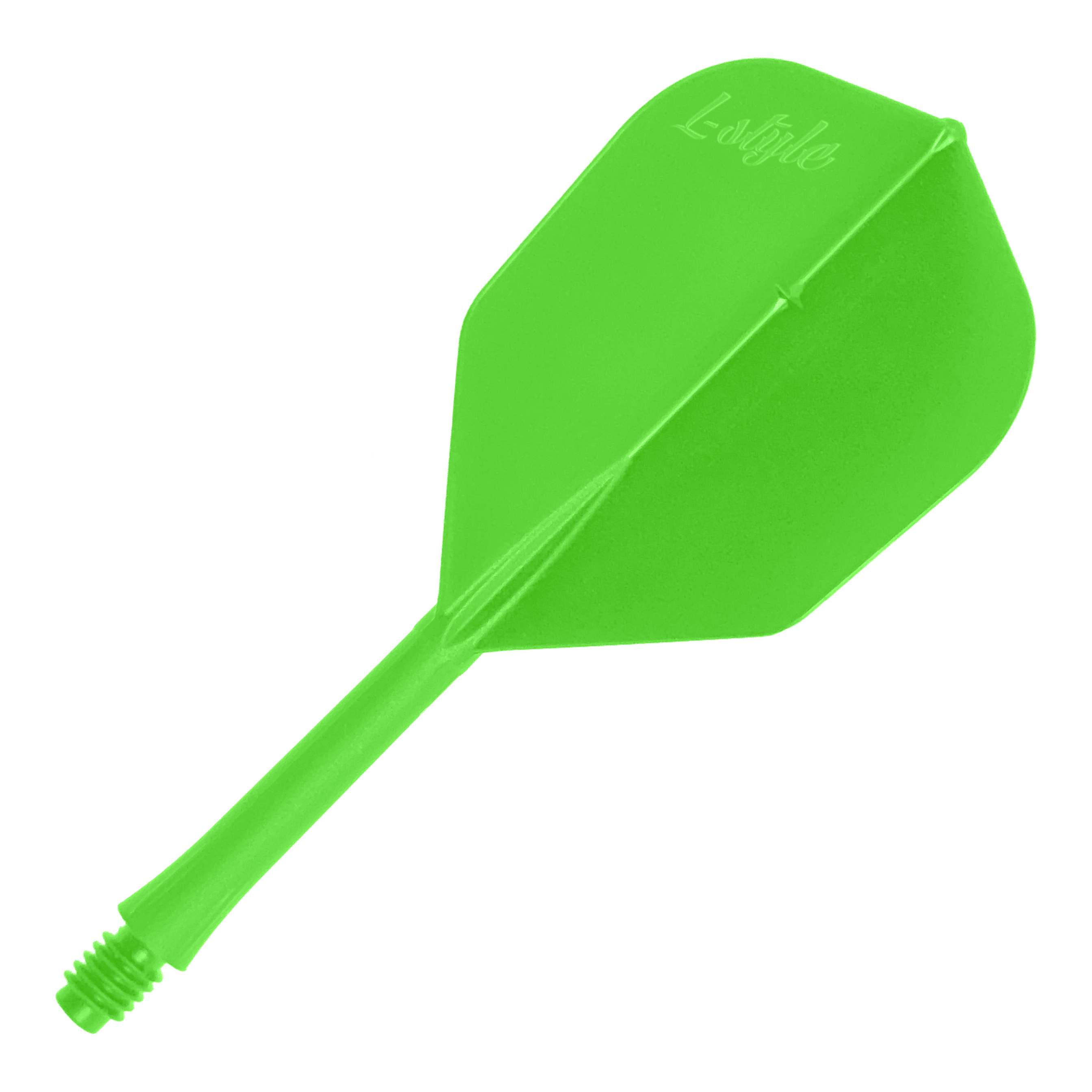 Das Bild zeigt ein Produkt mit dem Dateinamen LSF-904_L-Style_BarFlight_NeonGrn_1. Vermutlich handelt es sich um einen Dart-Flight in Neon-Grün.