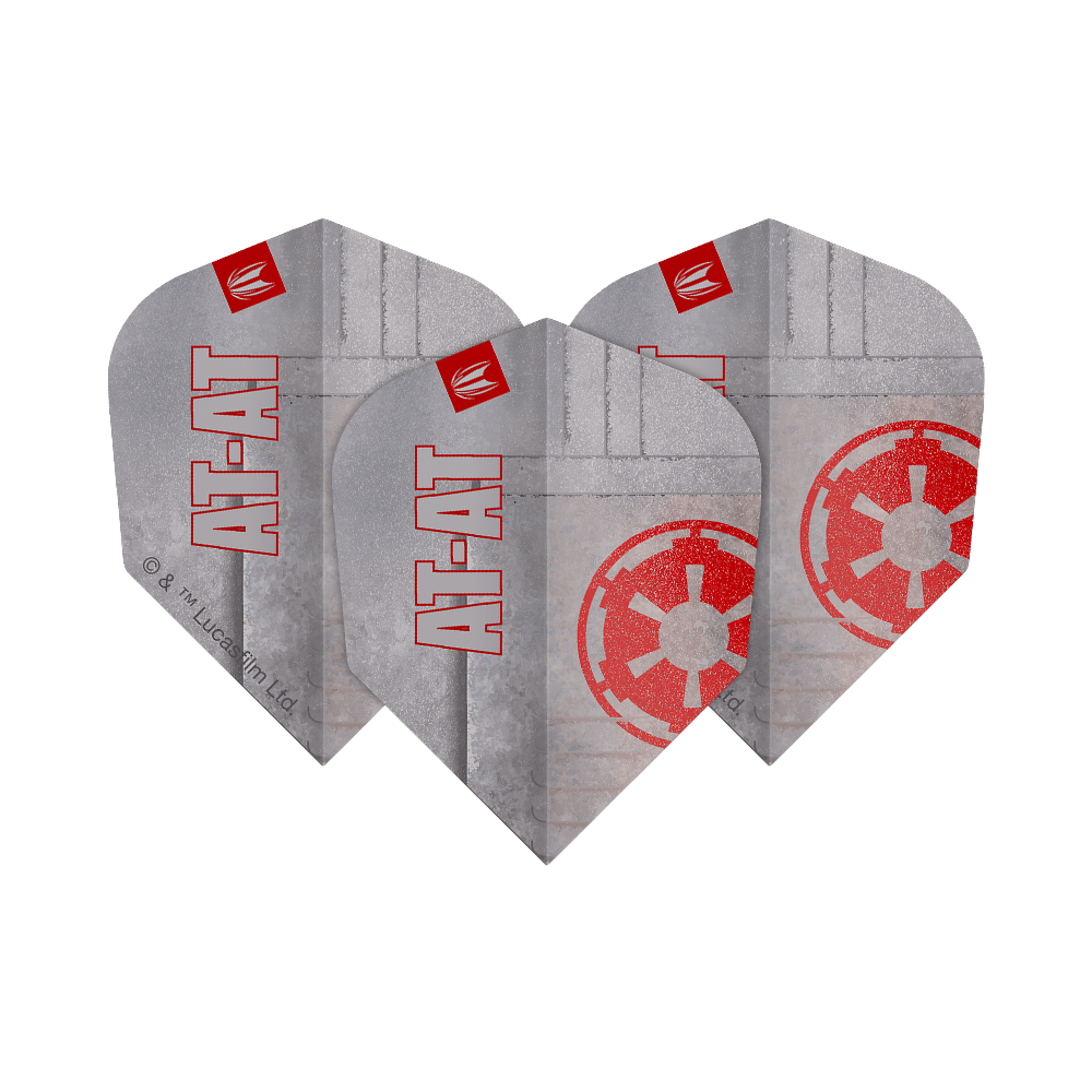 Dies ist ein Target Star Wars Pro Ultra AT-AT No6 Flights Produkt. Es handelt sich um Flight-Flügel für Darts im Star Wars Design.