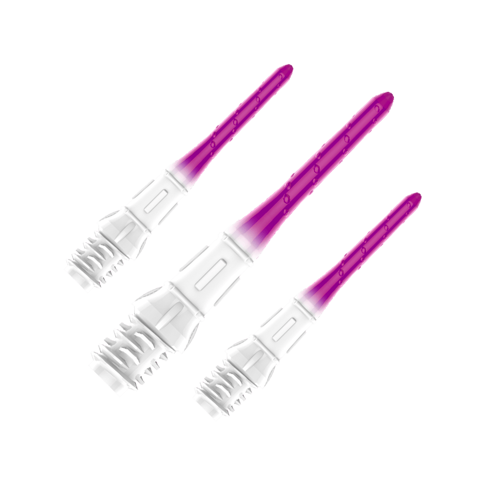 Špičky na šipky L-Style Premium s gradačním hrotem Lippoint (balení 30 kusů) Dieses Bild zeigt ein Set der L-Style Premium Lippoint Gradiation Dartspitzen 30er Pack Grape. Mehrere Dartspitzen sind zusammen abgebildet.