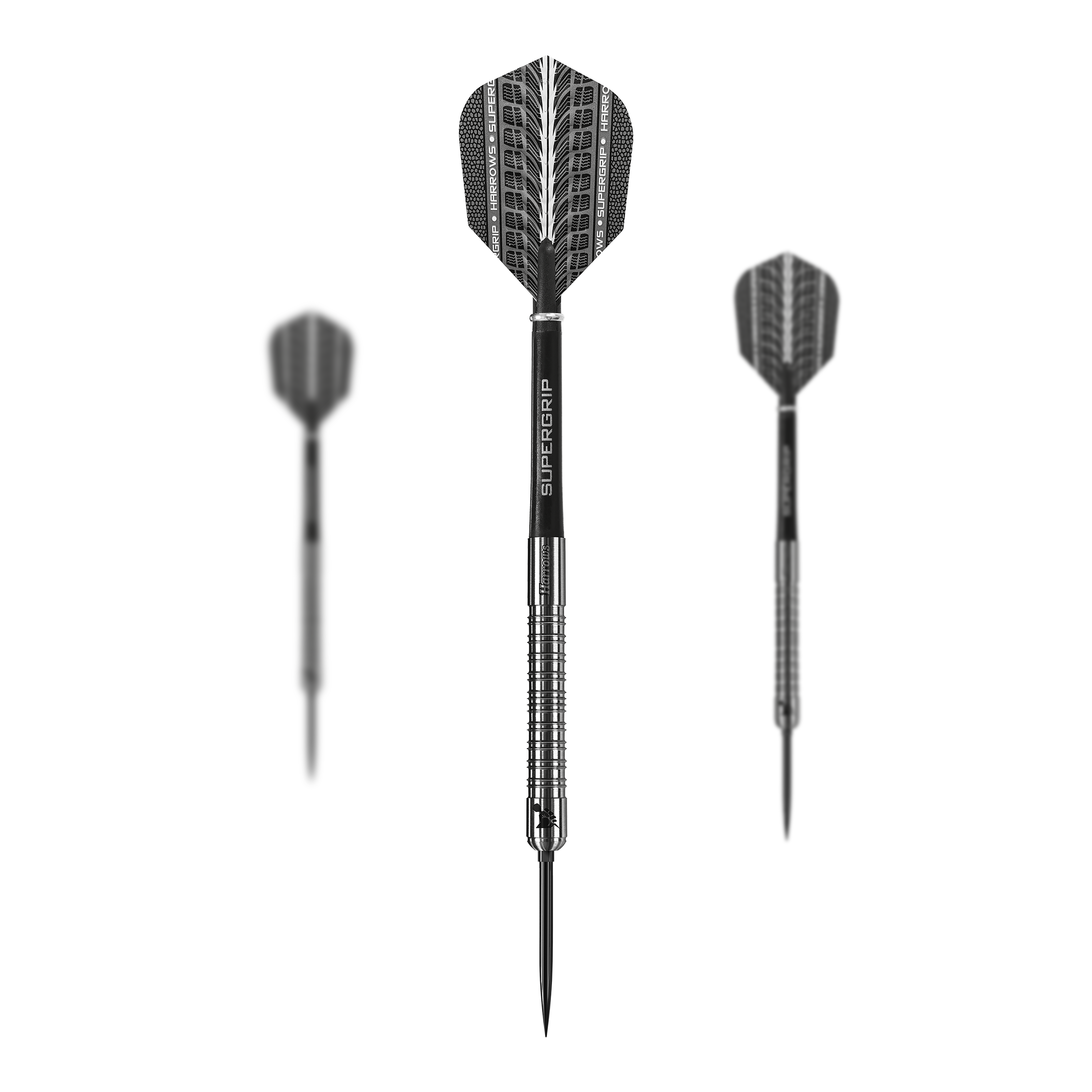 Harrows Supergrip 90 ocelové šipky s rychlopohyblivým hrotem