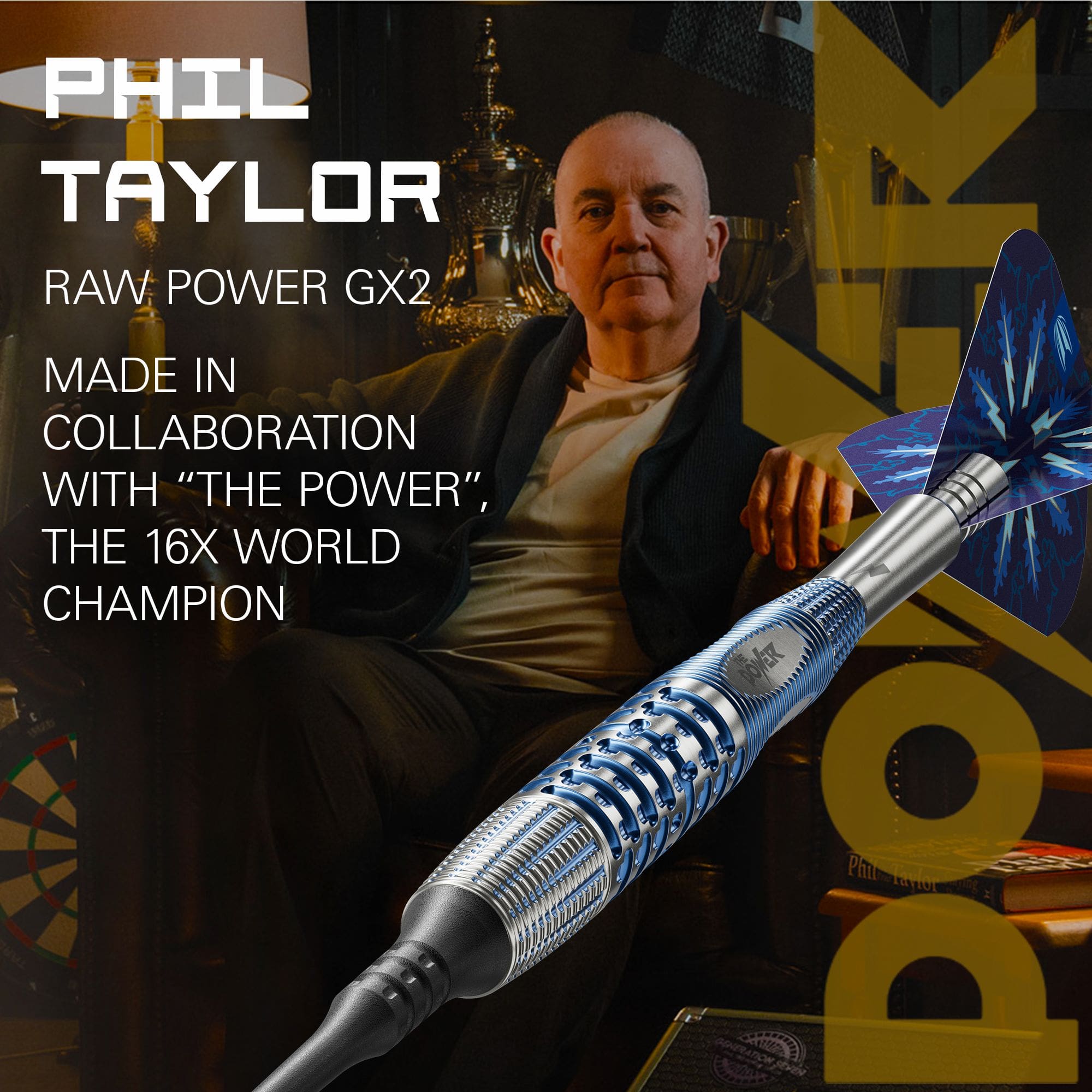 Měkké šipky Target Phil Taylor Gx2 Dieses Bild zeigt die Target Phil Taylor Gx2 Softdarts. Die Darts sind für das Softdart-Spiel geeignet.
