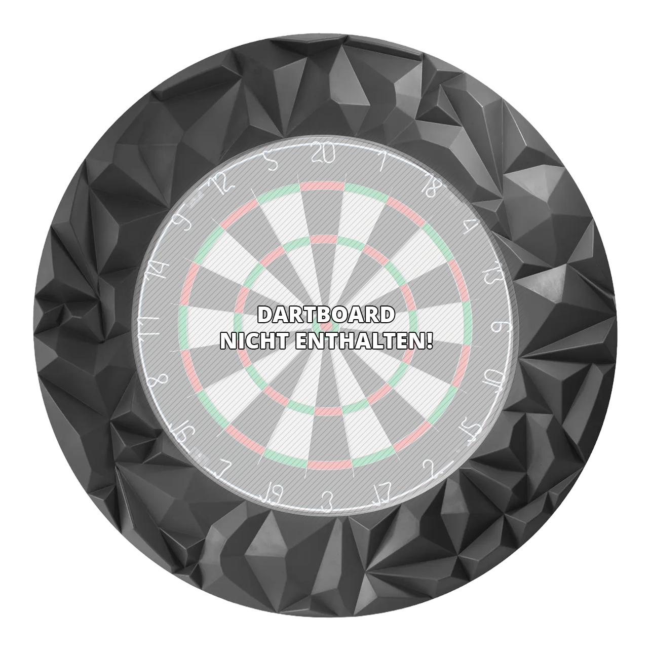 Precizní 180 3D terčový obložení Subterra - grafit Das Produkt Precise 180 3D Dartboard Surround Subterra - Graphite wird hier dargestellt. Es schützt Ihre Wand und wertet das Dartboard optisch auf.