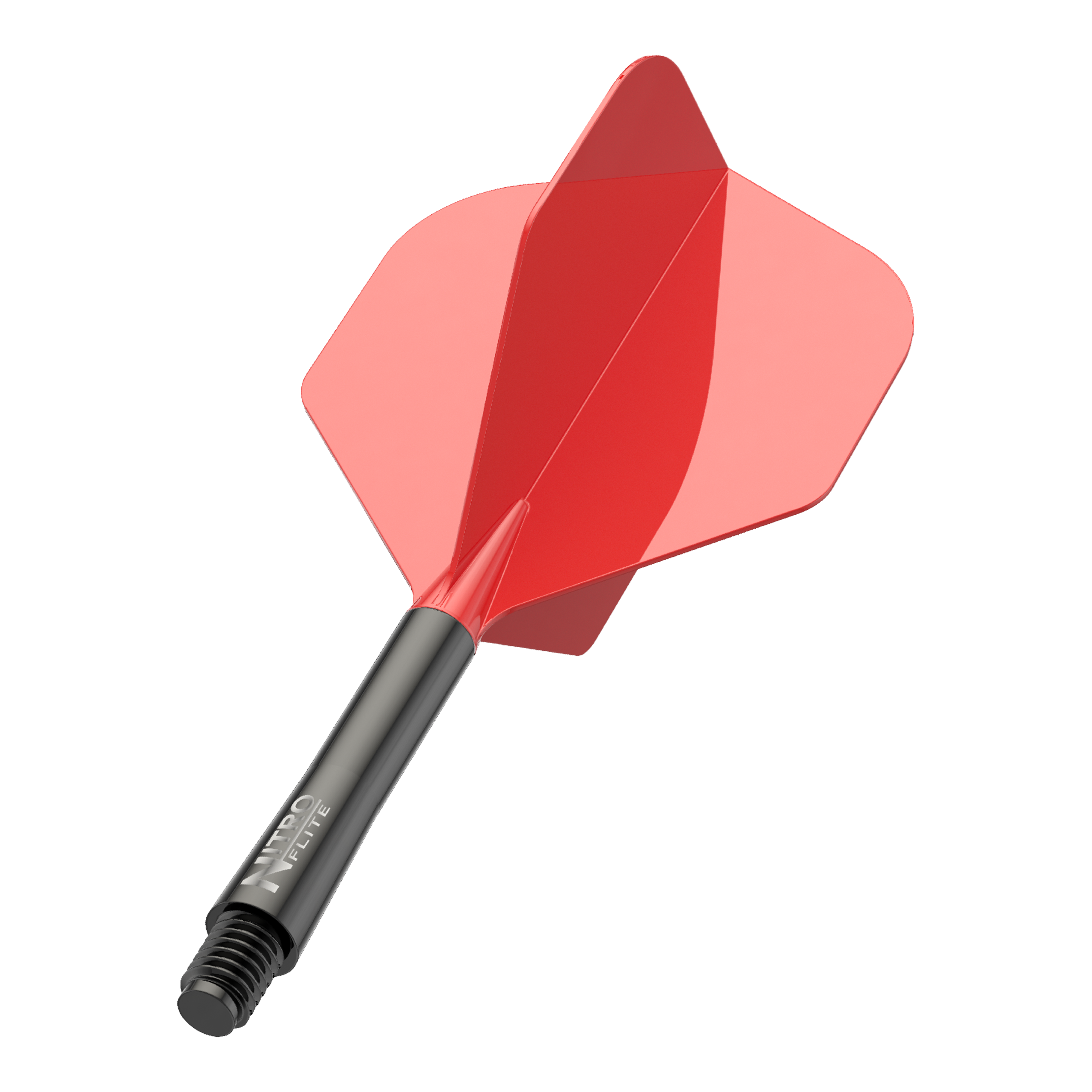 Ein Bild mit dem Dateinamen X1065_Red_Dragon_Nitro_Flite_Schwarz_Rot_No2_Flights_Medium_34mm_1_(1) ist zu sehen. Es zeigt ein Dart-Flight in Schwarz und Rot.