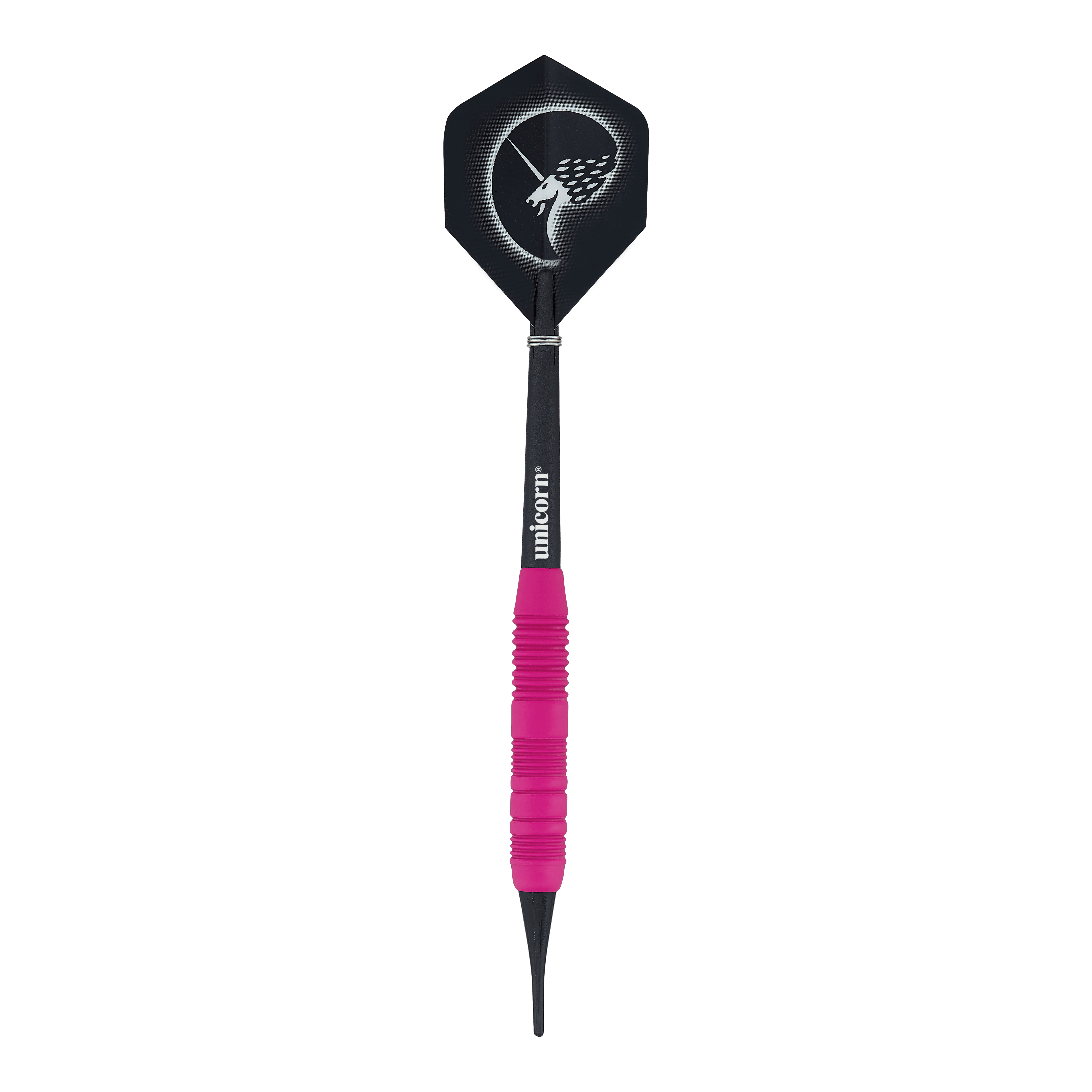 Unicorn Core Plus Rubberised Pink Softdarts - 19g