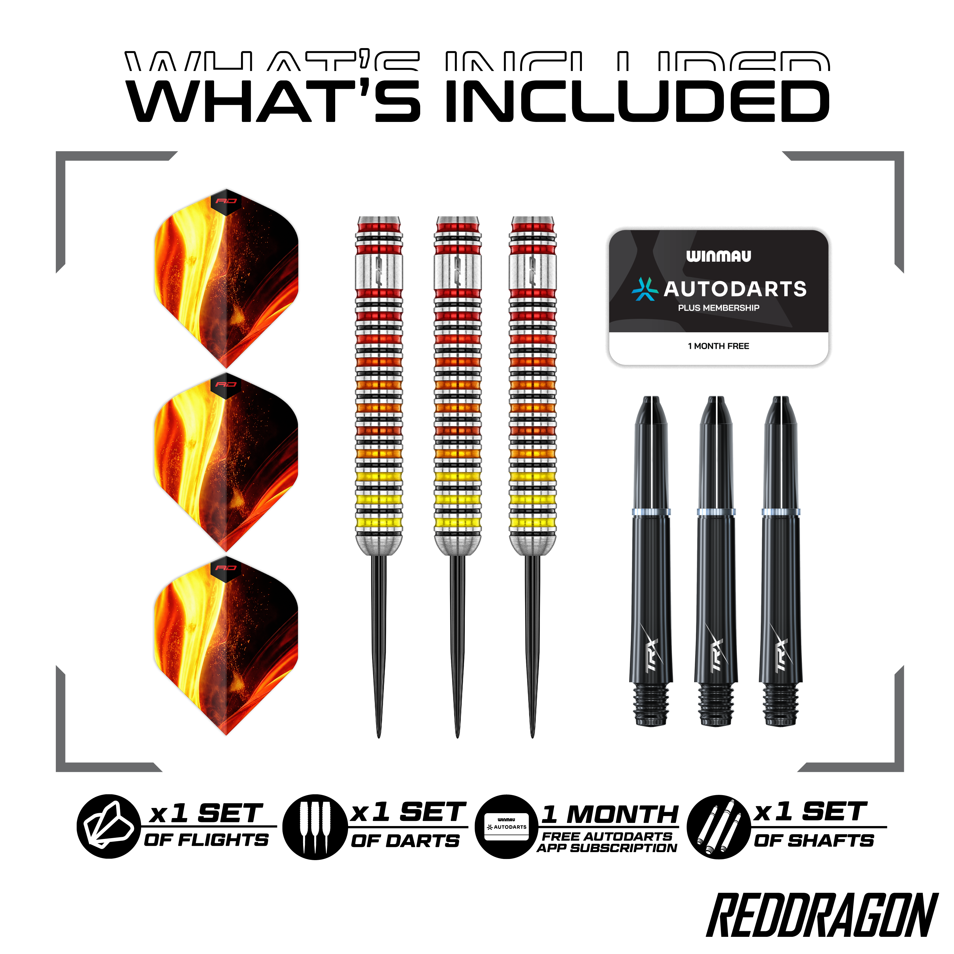 Ocelové šipky Red Dragon Furnace Dies ist ein Red Dragon Furnace Steeldart. Der Dartpfeil wird für Präzision und Stabilität beim Spielen verwendet.
