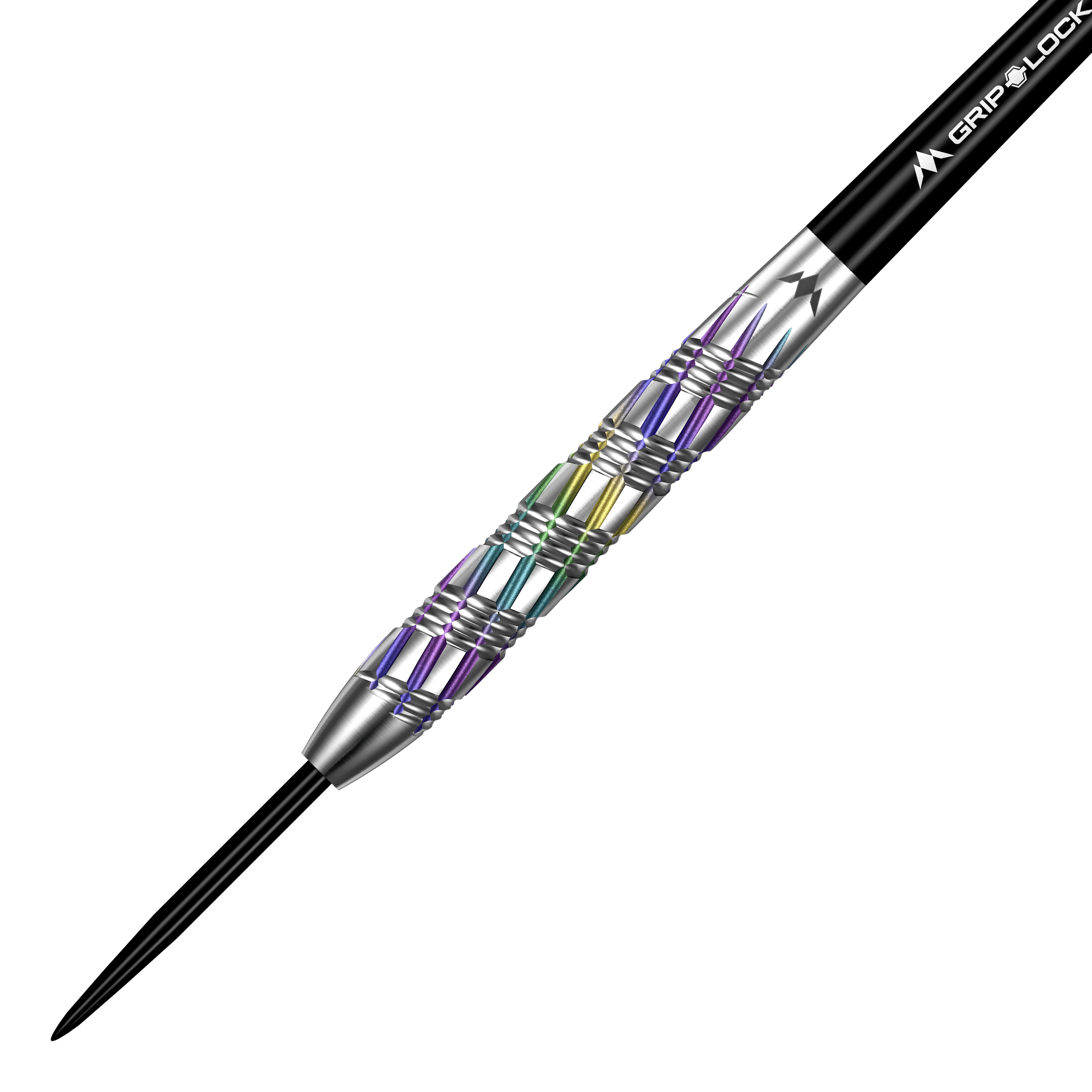 Ocelové šipky Mission Shuriken Mission Shuriken Steeldarts sind präzise gefertigte Steeldarts. Das Bild zeigt die spezielle Form und das Design dieses Pfeils.