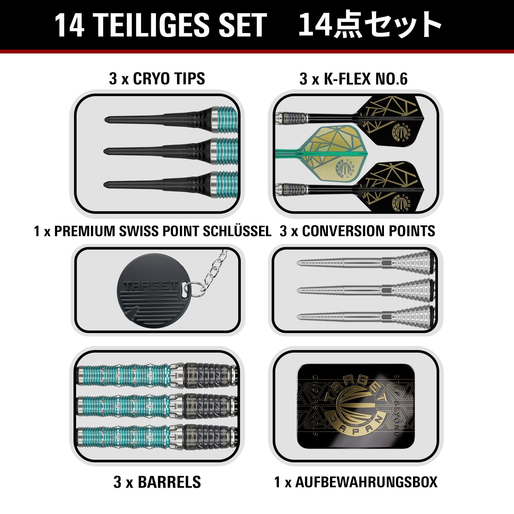 Target Japan The Rising Miracle Kombinované softdarts limitovaná edice - 21,5 g