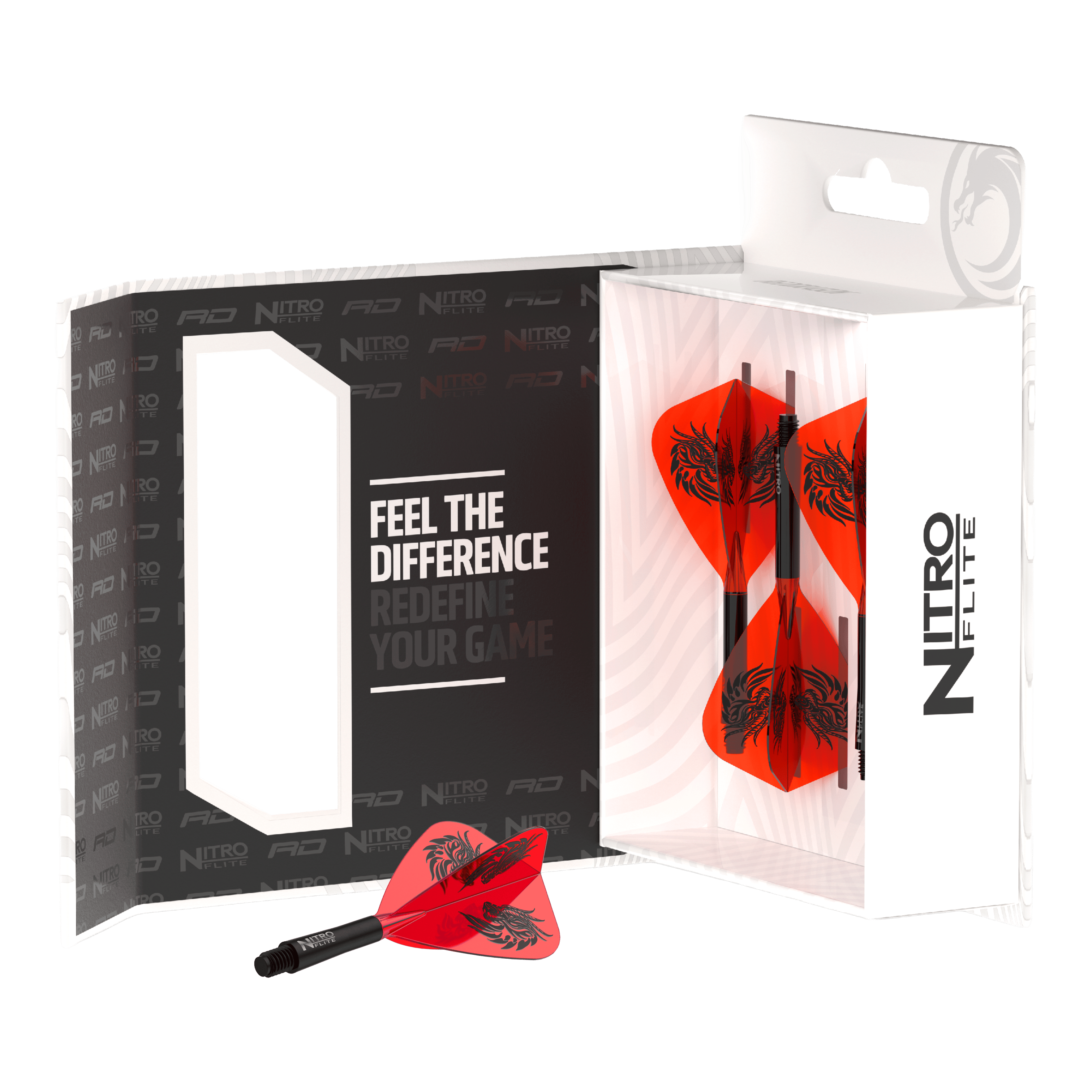 Red Dragon Nitro Flite - Lety s drakem Jonnyho Claytona Abgebildet sind Red Dragon Nitro Flite - Jonny Clayton Kite Flights. Diese Dart-Flights sind für Fans und Spieler im Jonny Clayton Stil gestaltet.