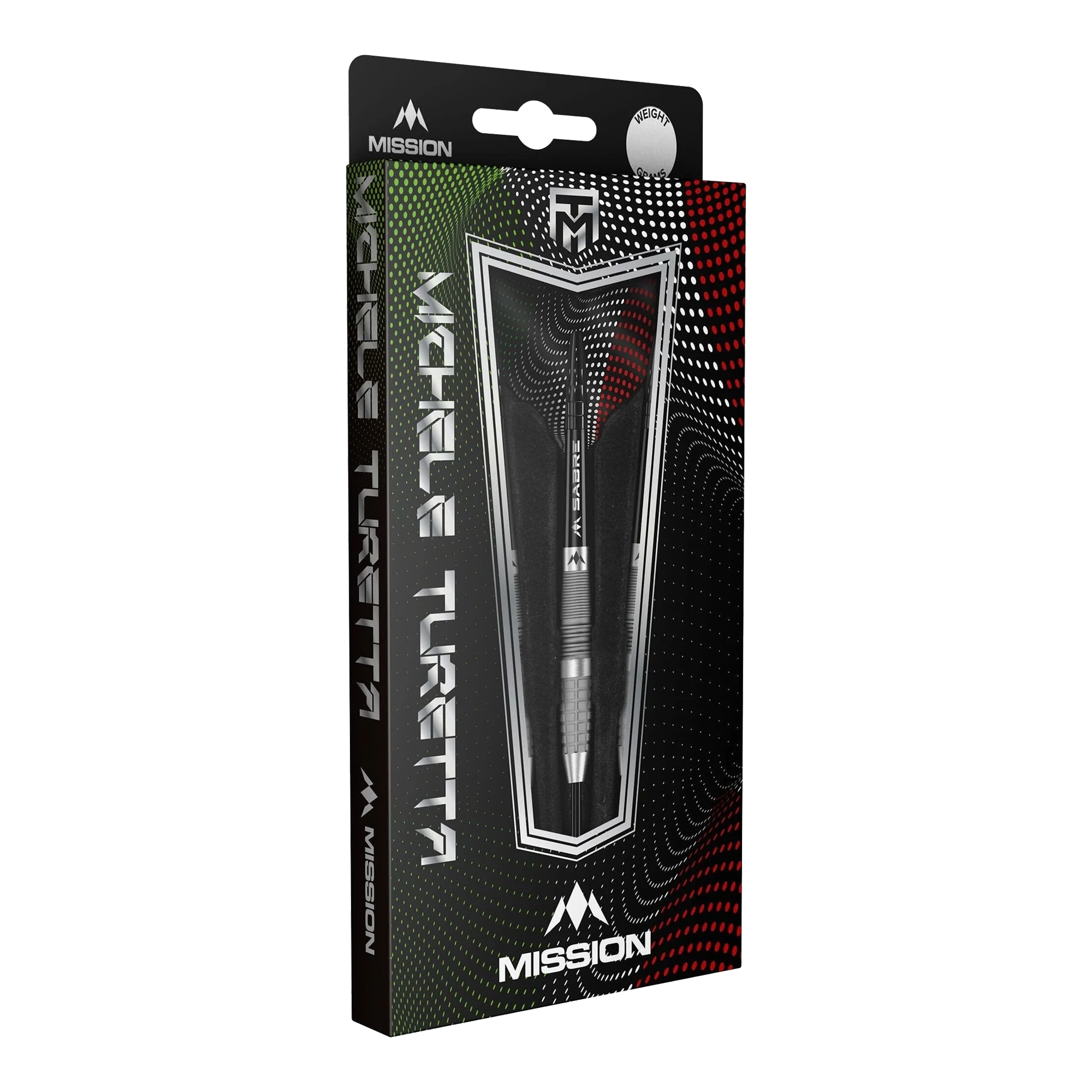 Ocelové šipky Mission Michele Turetta pískované - 23g Die Mission Michele Turetta Sandblasted Steeldarts in 23g sind abgebildet. Die Dartpfeile verfügen über ein sandgestrahltes Design.