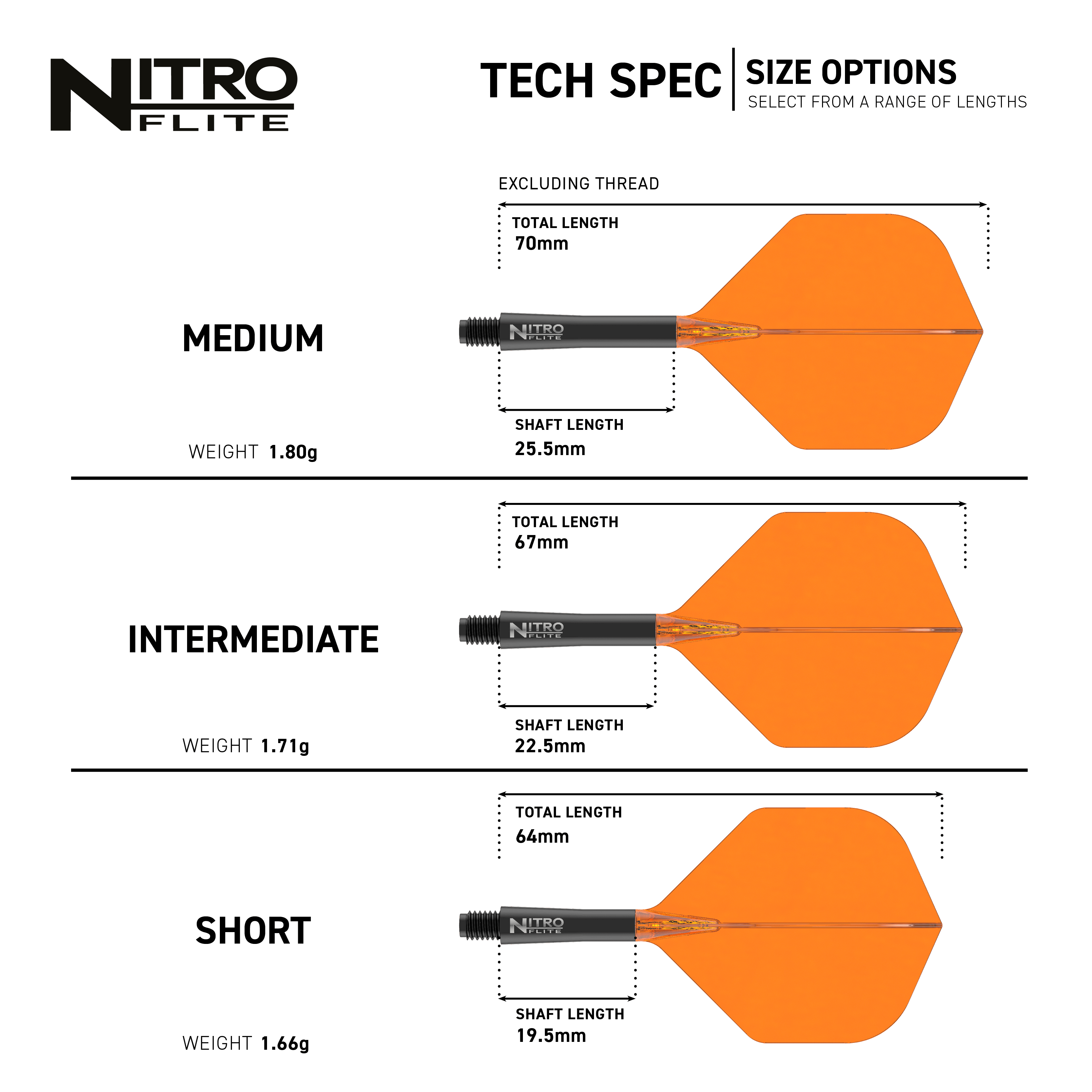 Letky Red Dragon Nitrofile Black Shaft Orange No2 Hier sieht man den Red Dragon Nitroflite Black Shaft Orange Flights No2. Die Kombination aus schwarzem Schaft und orangen Flights ist deutlich zu erkennen.