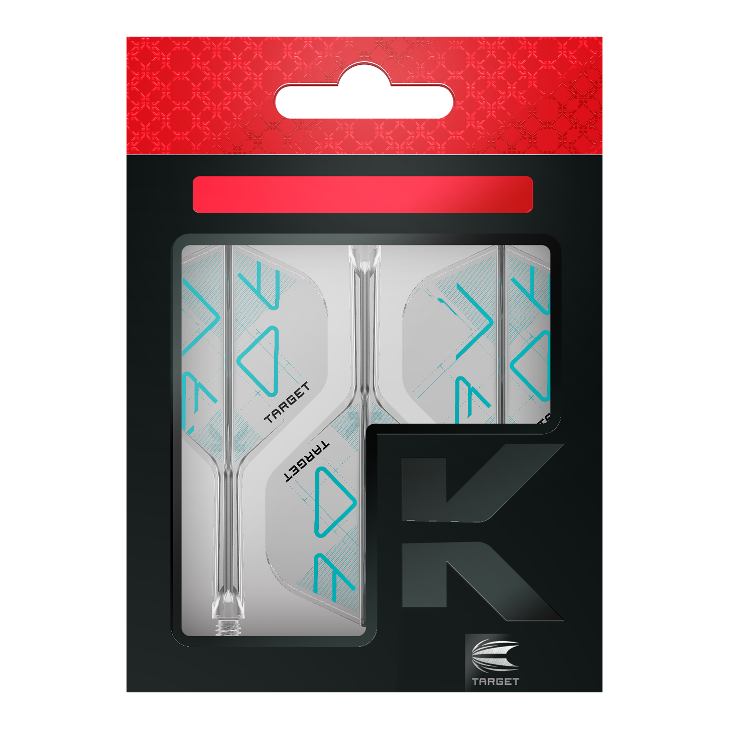 Abgebildet ist das Target K-Flex Rove No2 Standard Flight-Shaft-System. Das Produkt sorgt für einen sicheren Sitz des Flugteils am Dartpfeil.