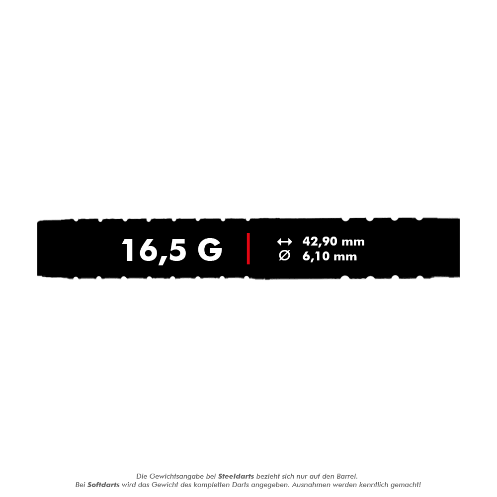 McDart 85 Tungsten V15 měkké šipky - 16,5g