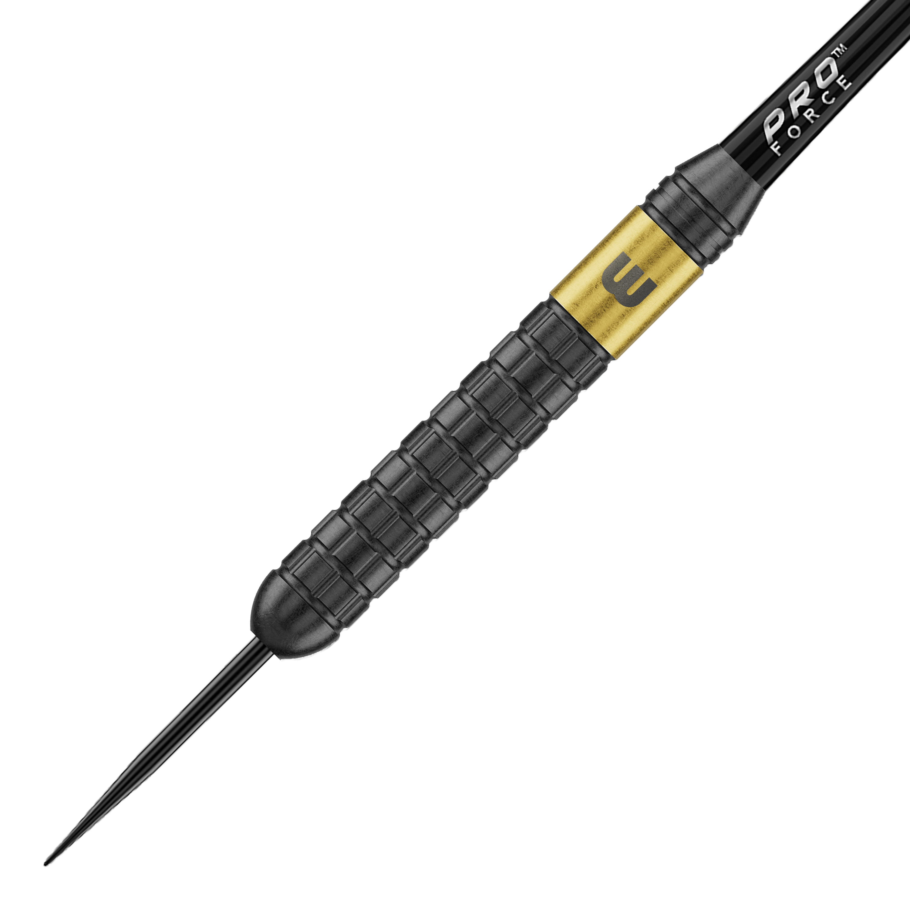 Winmau Gian Van Veen jádro mosazné Steeldarts - 21g Winmau Gian Van Veen Core Brass Steeldarts mit 21 Gramm werden dargestellt. Die Dartpfeile sind ordentlich angeordnet.