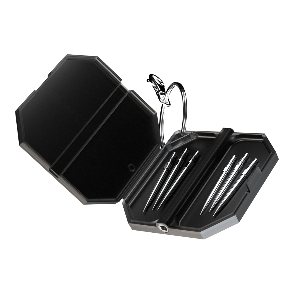 Kufr na nářadí Harrow Premium Quick Point Abgebildet ist das Harrows Premium Quick Point Tool Case. Es bietet praktischen Stauraum für Dartzubehör.