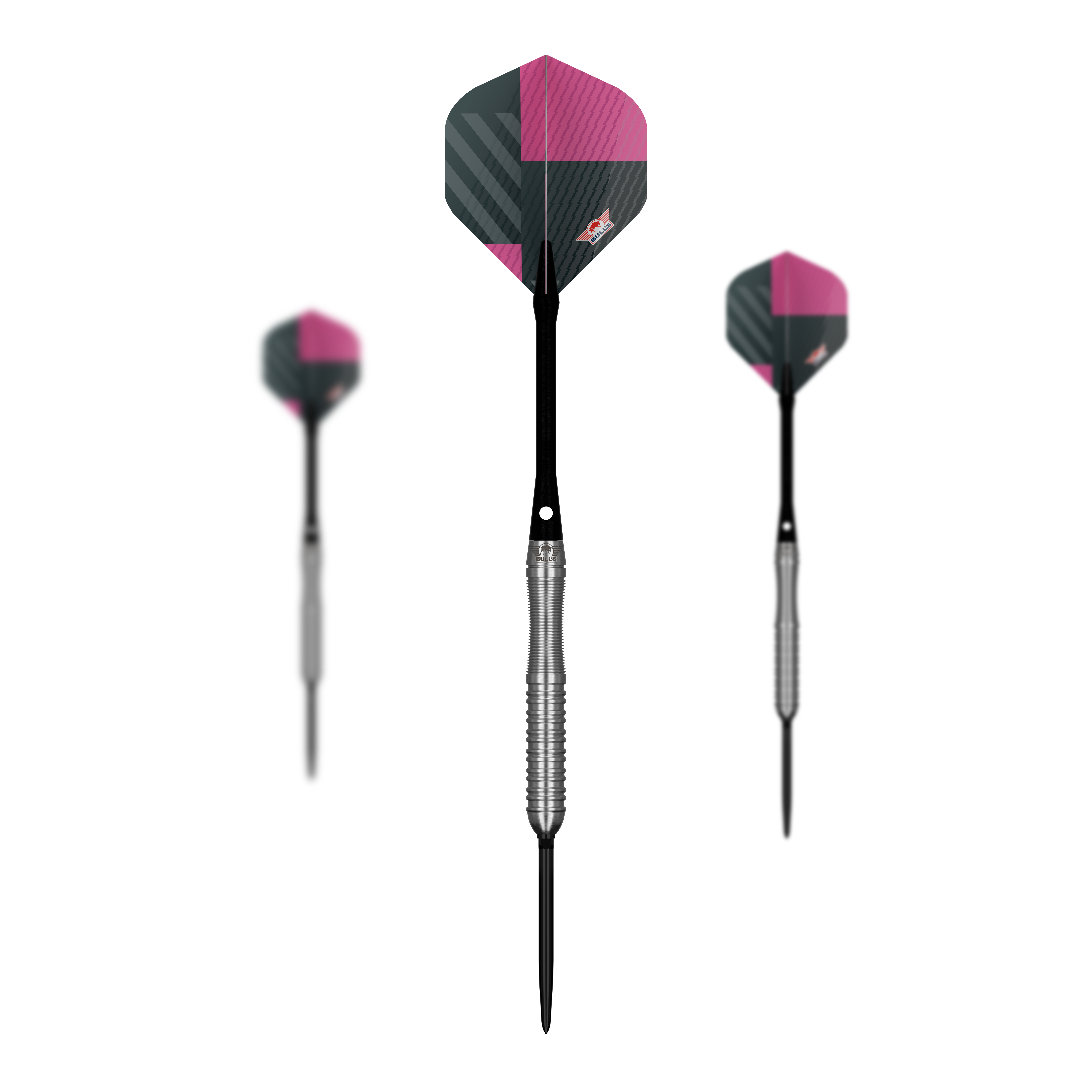 Šipky Bulls NL Volt Pink Convertible Point Steel Darts Šipky Bulls NL Volt Pink Convertible Point Steel Darts