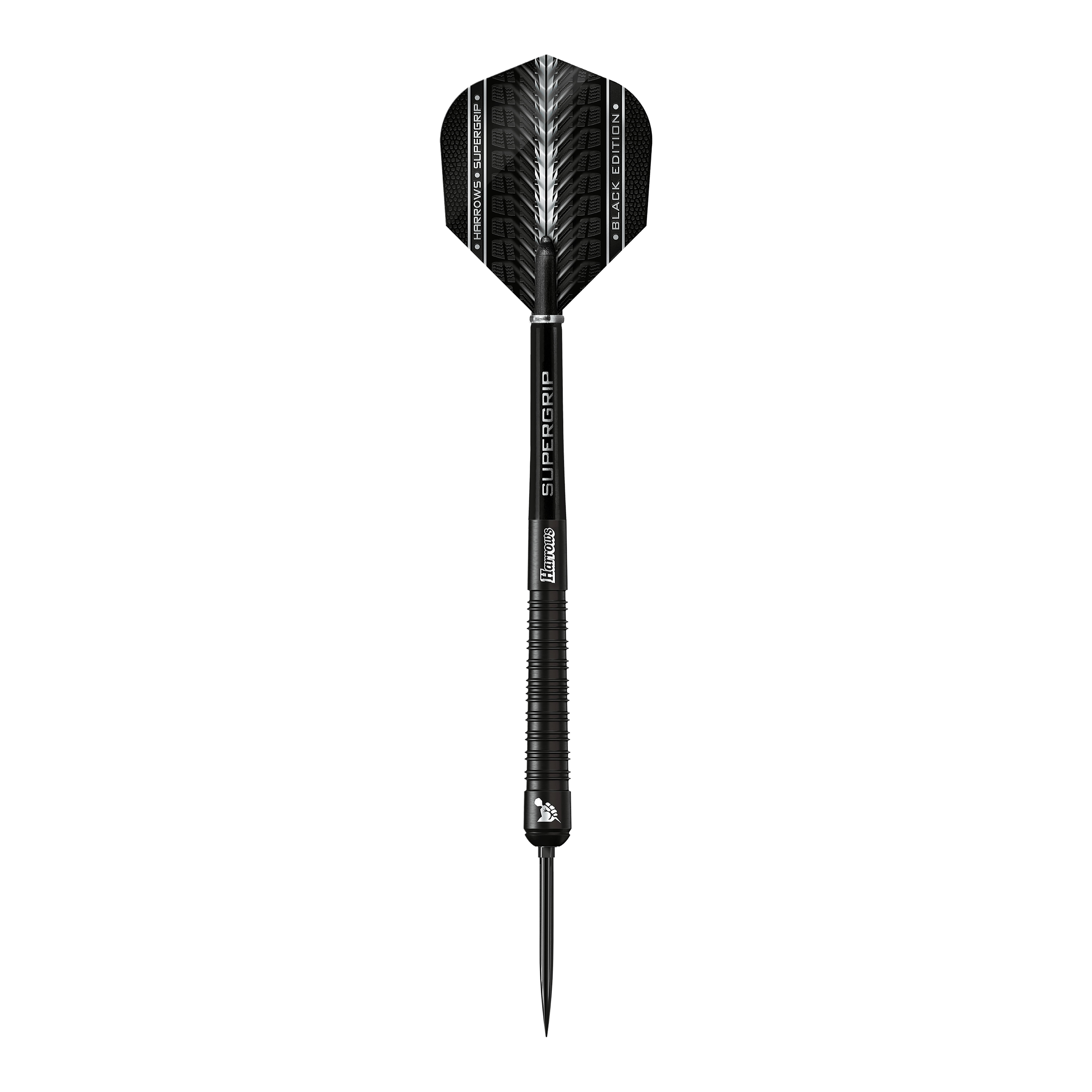 Šipky Harrows Supergrip 90 Black Edition s rychlopohyblivou ocelí