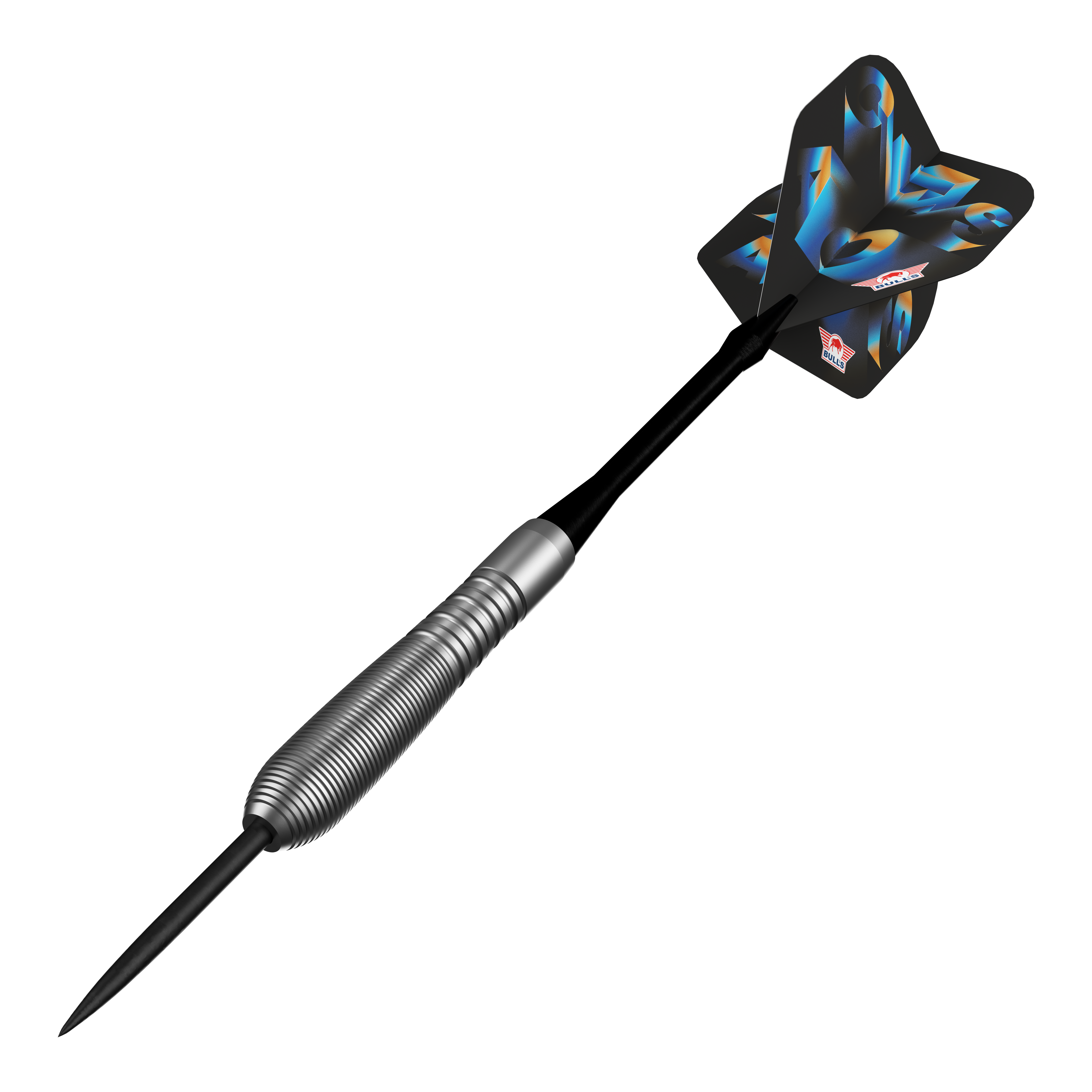 Ocelové šipky Bulls NL Chaos Blue - 23g Abgebildet sind die Bulls NL Chaos Blue Steeldarts mit einem Gewicht von 23 Gramm. Die blauen Steeldarts sind speziell für Präzision und Kontrolle entworfen.