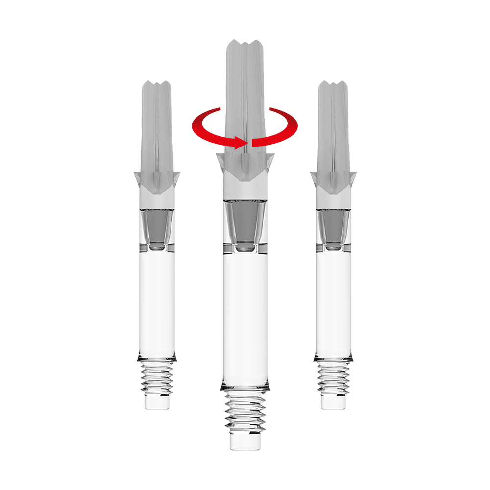 Abgebildet ist ein L-Style L-Shafts Silent Straight Clear ohne Kappen in 39 mm. Das Bild zeigt das Produkt als Symbolansicht.