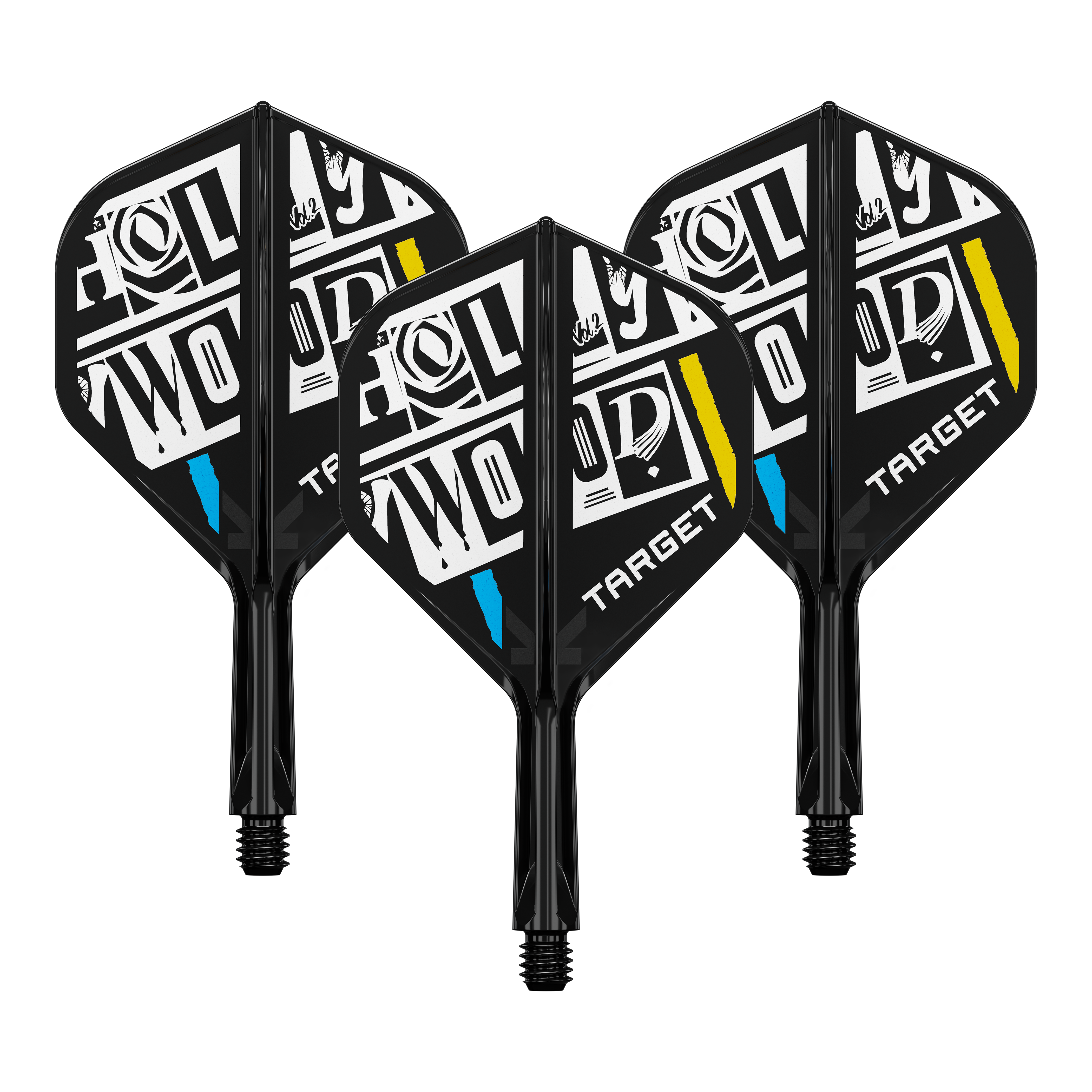 Systém standardní letové hřídele Target K-Flex Chris Dobey No2 Zu sehen ist ein Dart-Flight Set mit der Bezeichnung 'Target K-Flex Chris Dobey No2 Standard Flights 19mm 1Set'. Das Produkt eignet sich für den Austausch an Dartpfeilen.