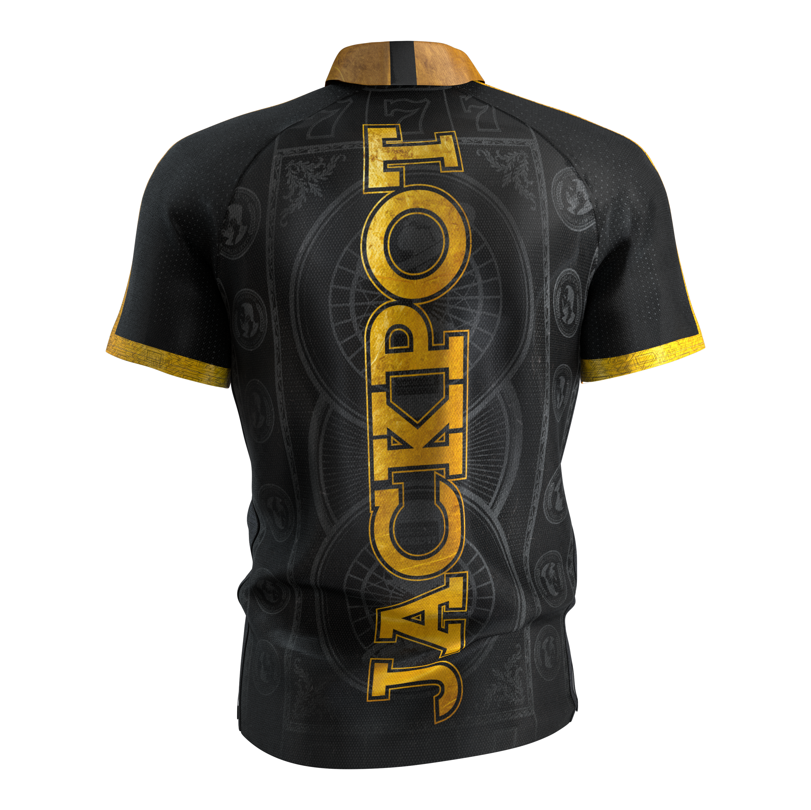 Abgebildet ist das Target Adrian Lewis Dartshirt 2026. Es handelt sich um ein Darts-Shirt mit einzigartigem Look.