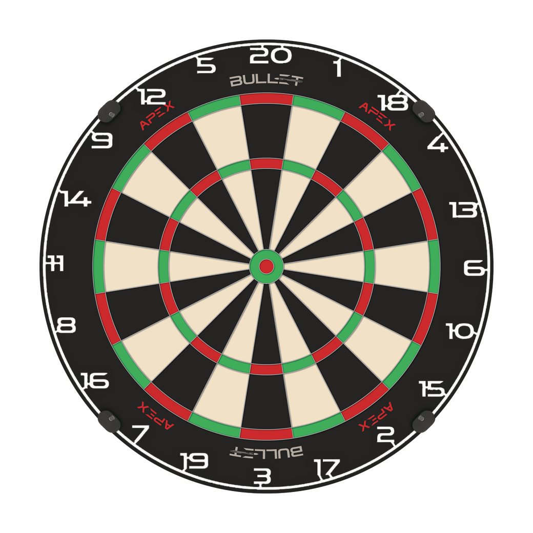 Kroužek s číslem na terč Bullet Bild mit dem Dateinamen BT1000100_Bullet_Dartboard_Zahlenring_Wei_2. Das Bild zeigt vermutlich einen weißen Zahlenring für eine Dartscheibe.