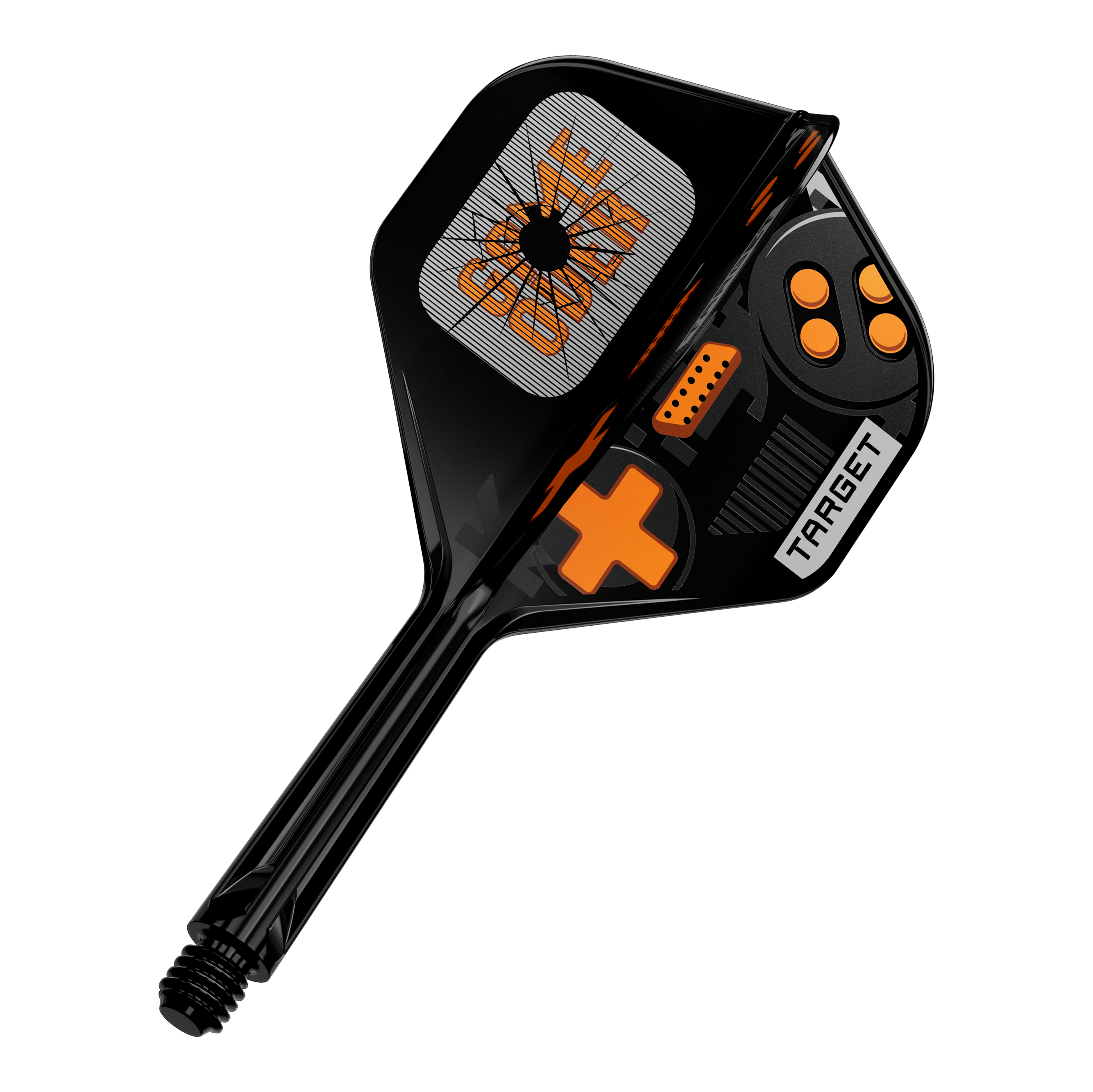 Target K-Flex GameOver No2 Standard Flights, 26 mm. Auf dem Bild sind die Flights einzeln zu sehen.