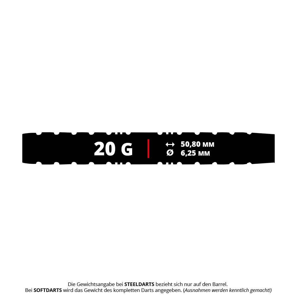 Šipky Red Dragon Paradym Gold Parallel Softdarts - 20g Auf dem Bild befindet sich Red Dragon Paradym Gold Parallel Softdarts - 20g. Es handelt sich um goldfarbene Softdarts mit parallelem Barrel und einem Gewicht von 20 Gramm.