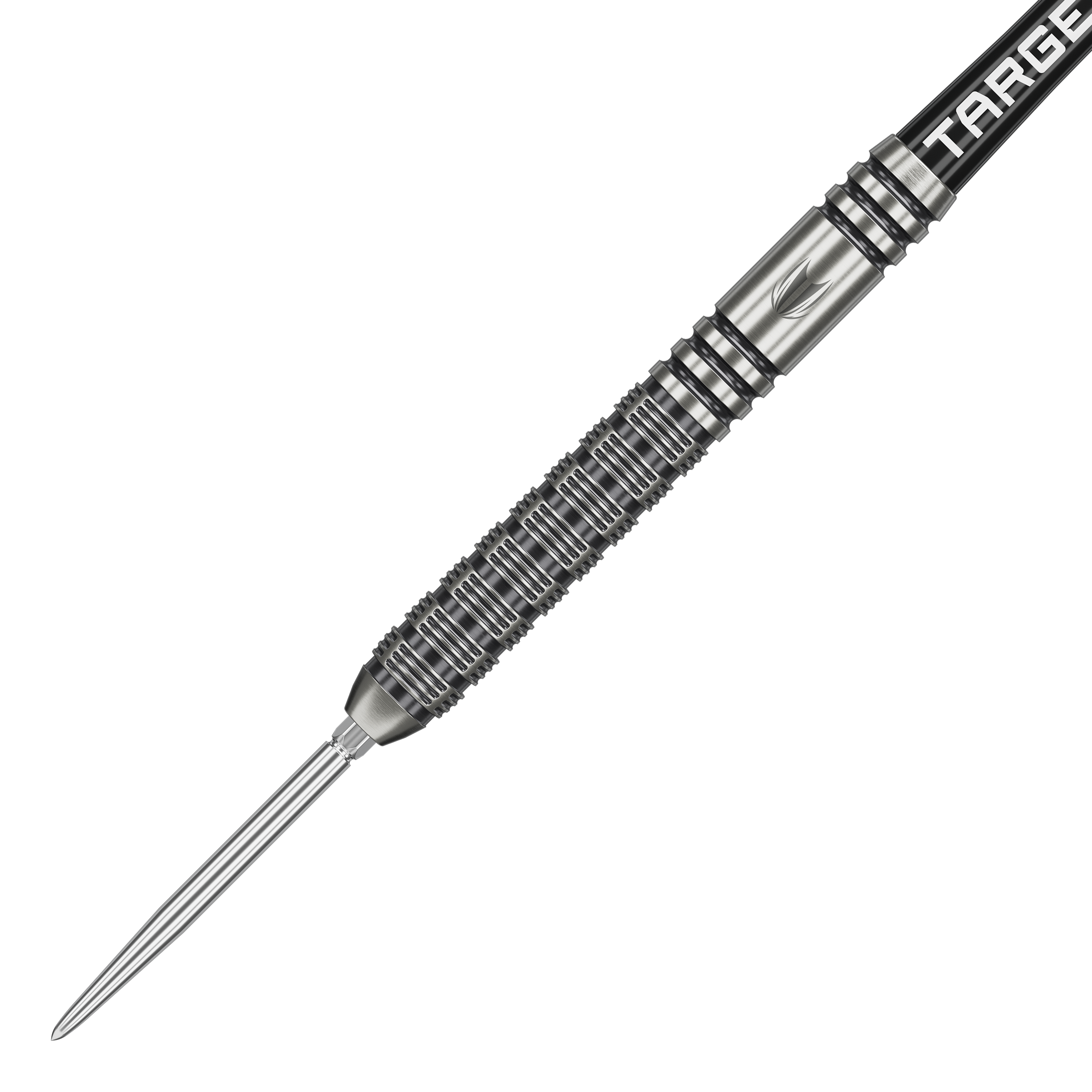 Die Target Beau Greaves GEN1 Swiss Point Steeldarts sind auf dem Produktbild zu sehen. Die Anordnung betont die Individualität der einzelnen Darts.