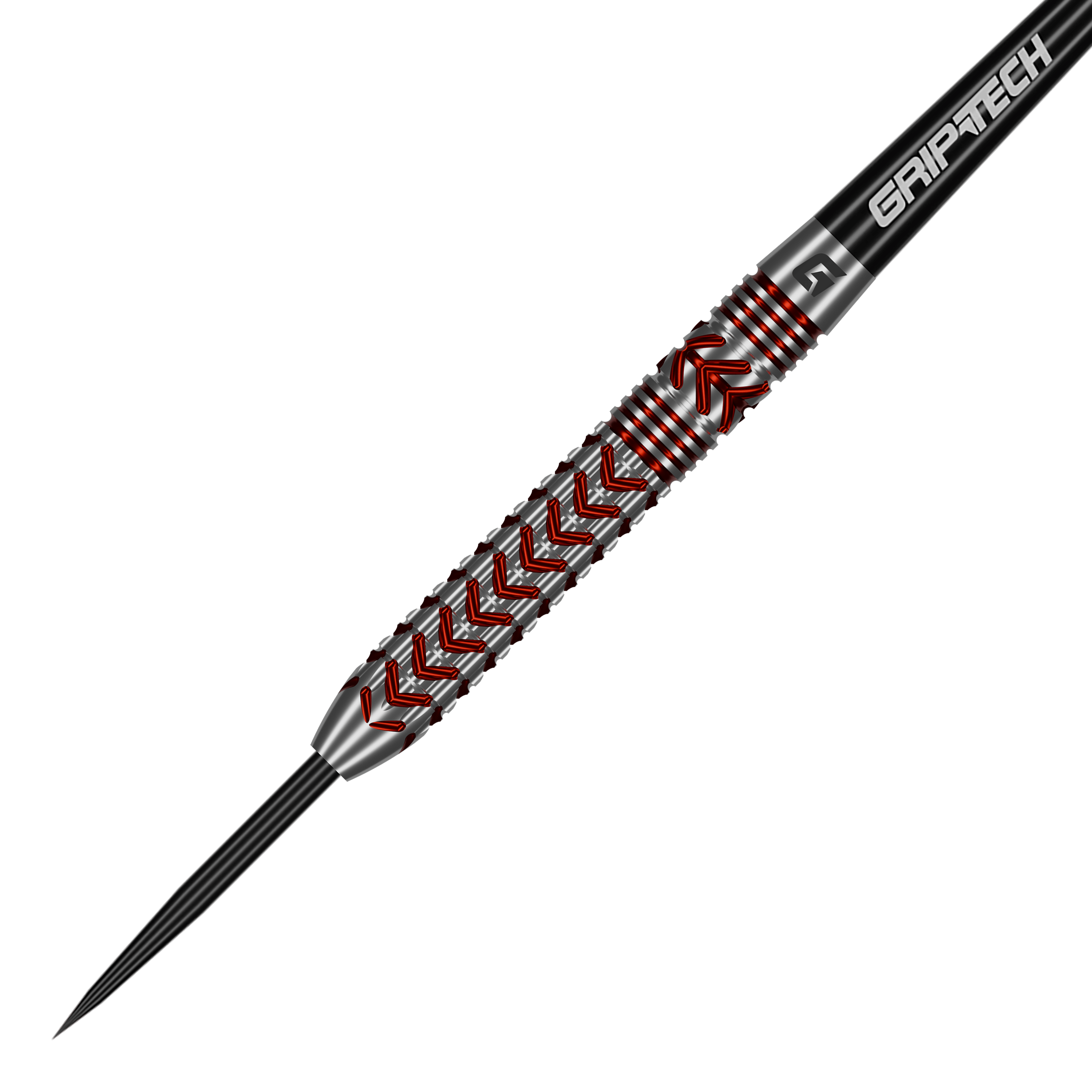 Šipky GOAT Curveball ocelové Hier sieht man die GOAT Curveball Steeldarts. Das Produkt ist aus nächster Nähe fotografiert.
