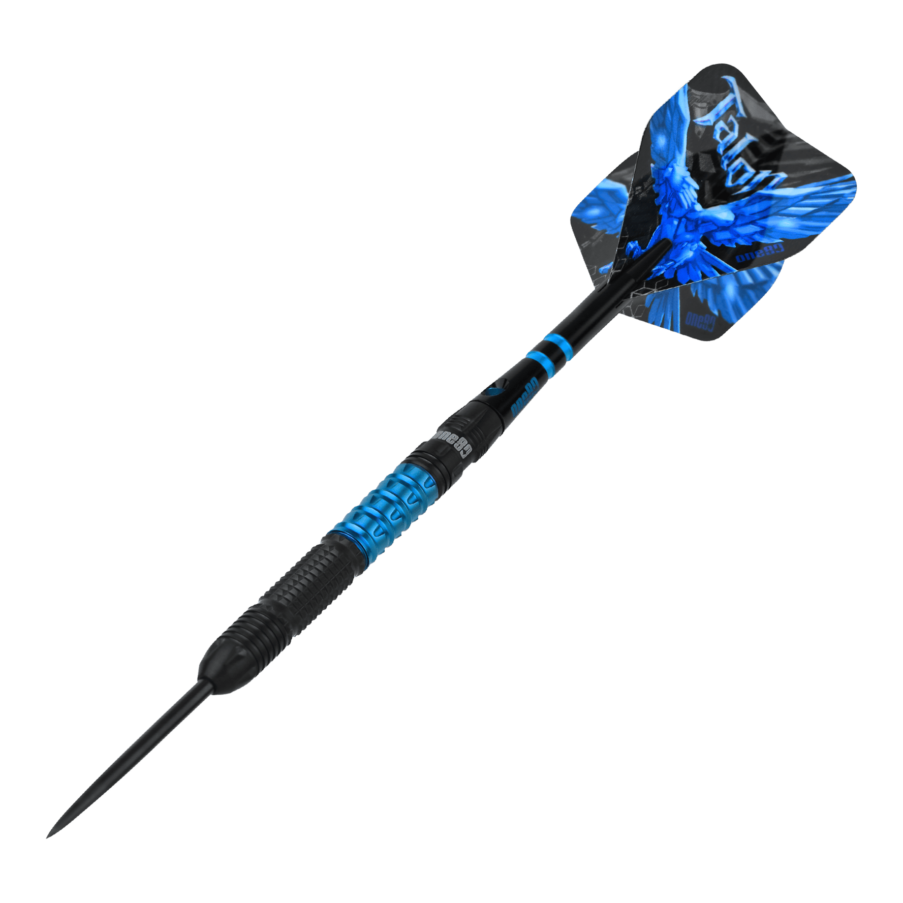 Ocelové šipky One80 Talon T1 Das Bild zeigt die One80 Talon Steeldarts. Es handelt sich um präzise gefertigte Steeldarts für anspruchsvolle Spieler.