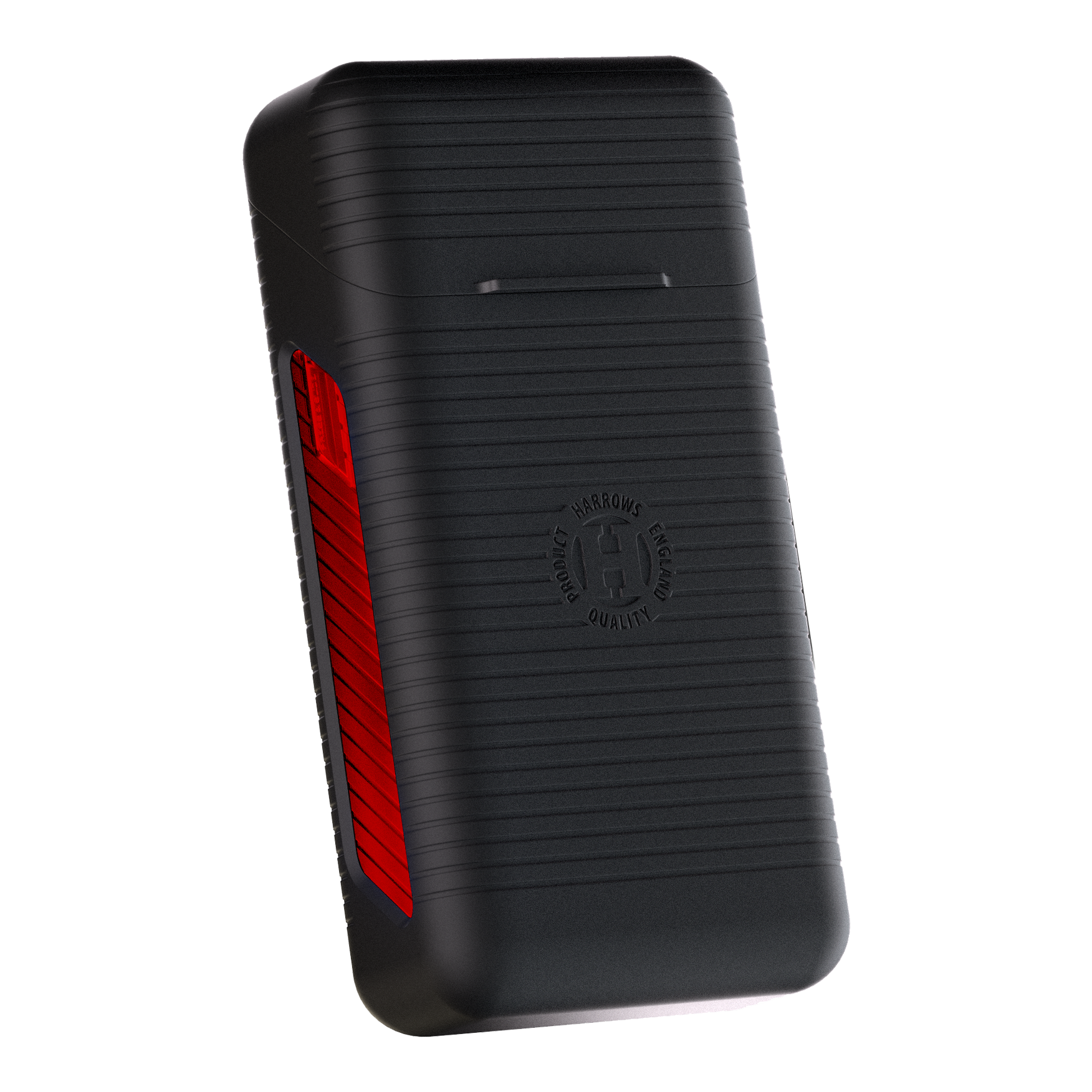 Das Bild zeigt ein rotes Dartcase. Es ist ein Harrows Vault Dartcase in der Farbe Rot.
