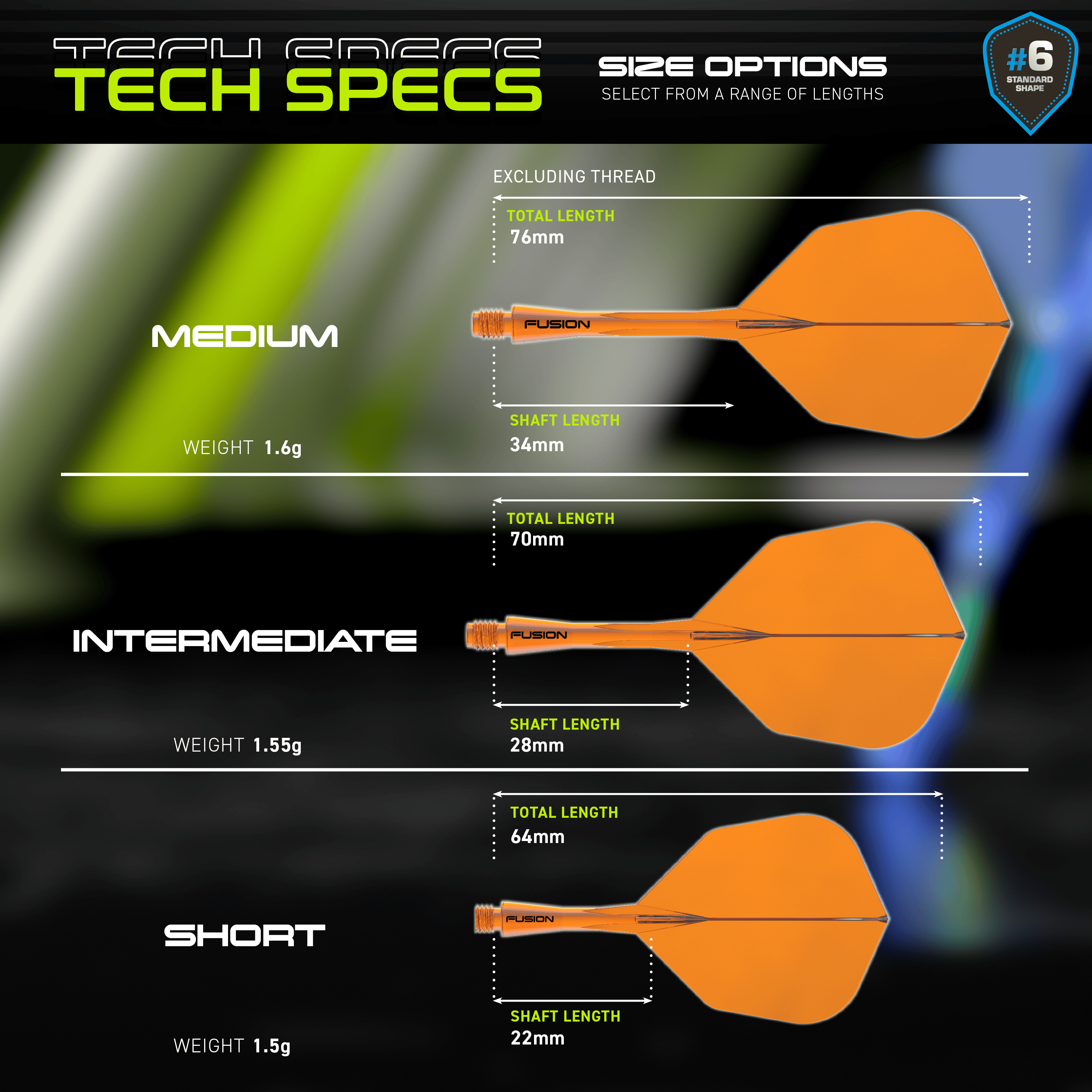 Letka Winmau Fusion System č. 6 neonově oranžová Hier ist das Winmau Fusion Flight-Shaft-System No6 in Neon Orange dargestellt. Das Produkt vereint Flight und Schaft für erhöhte Stabilität im Dartspiel.