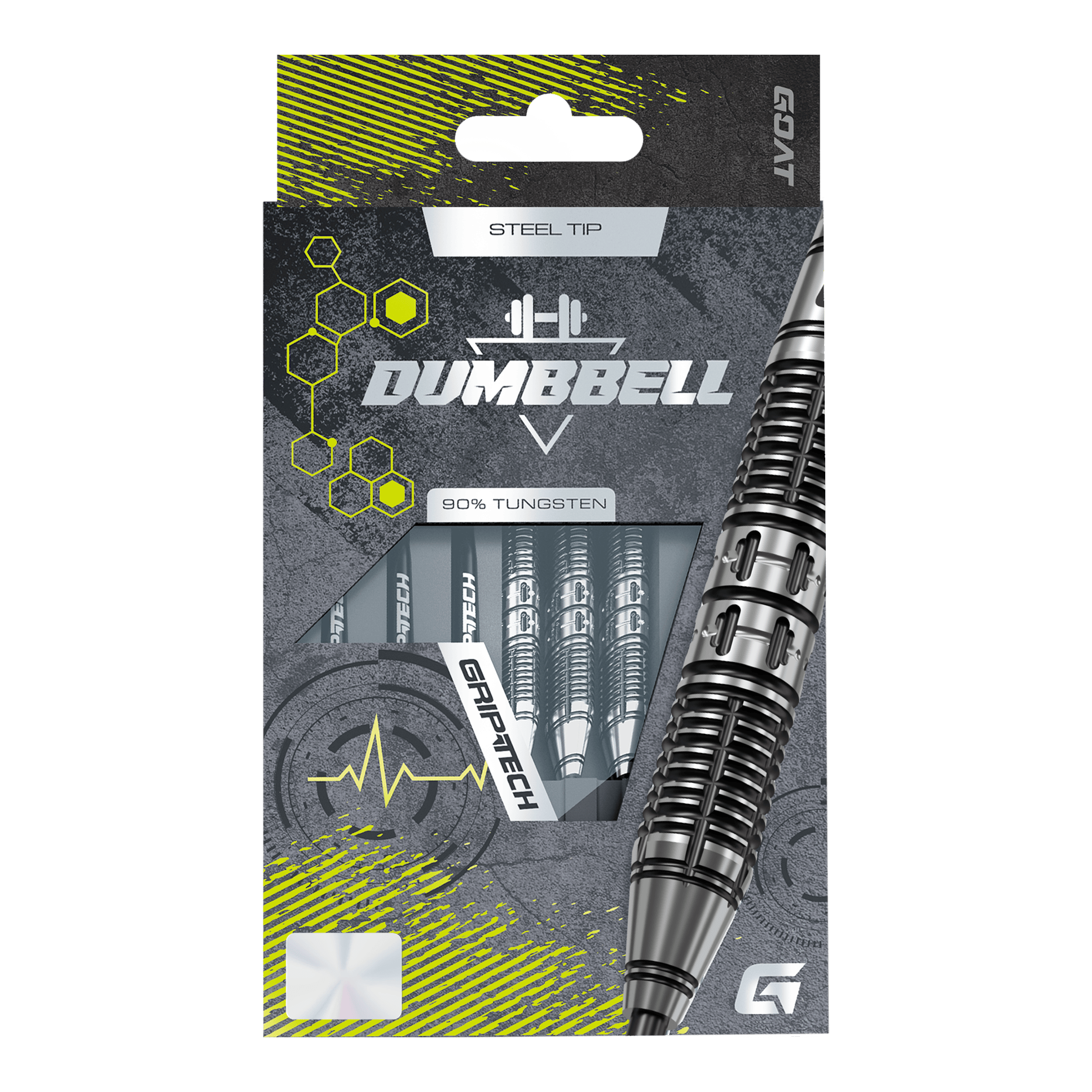 Šipky GOAT Dumbbell Steel Darts Hier sieht man die GOAT Dumbbell Steeldarts. Die Steeldarts besitzen ein unverwechselbares Aussehen.