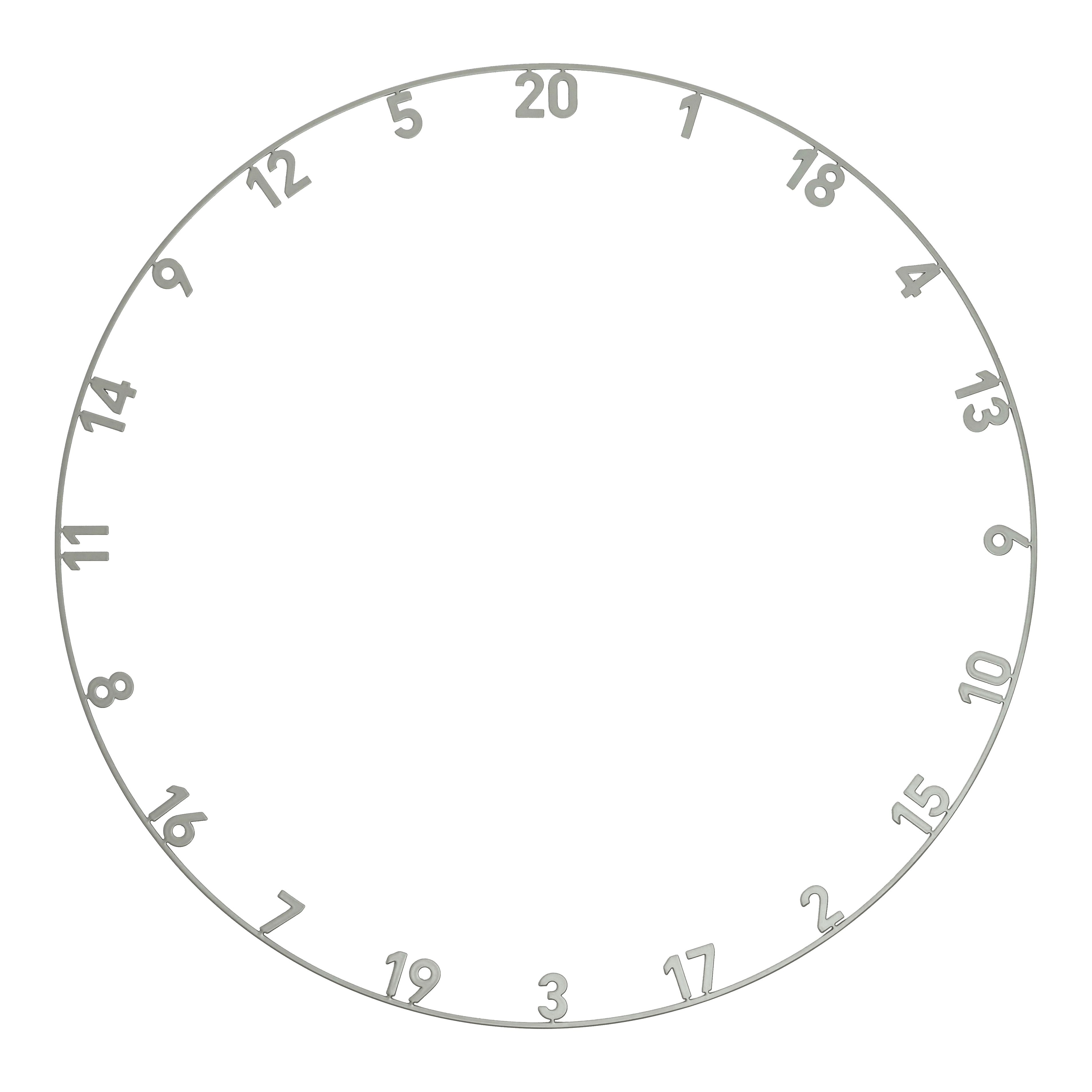 Ocelový terč Precise 180 Endorphine s číslovaným kroužkem - seversky šedý Hier wird das Precise 180 Endorphine Steeldartboard mit Nummernring in Nordic Grey dargestellt. Die edle grau-schwarze Optik macht das Board besonders.