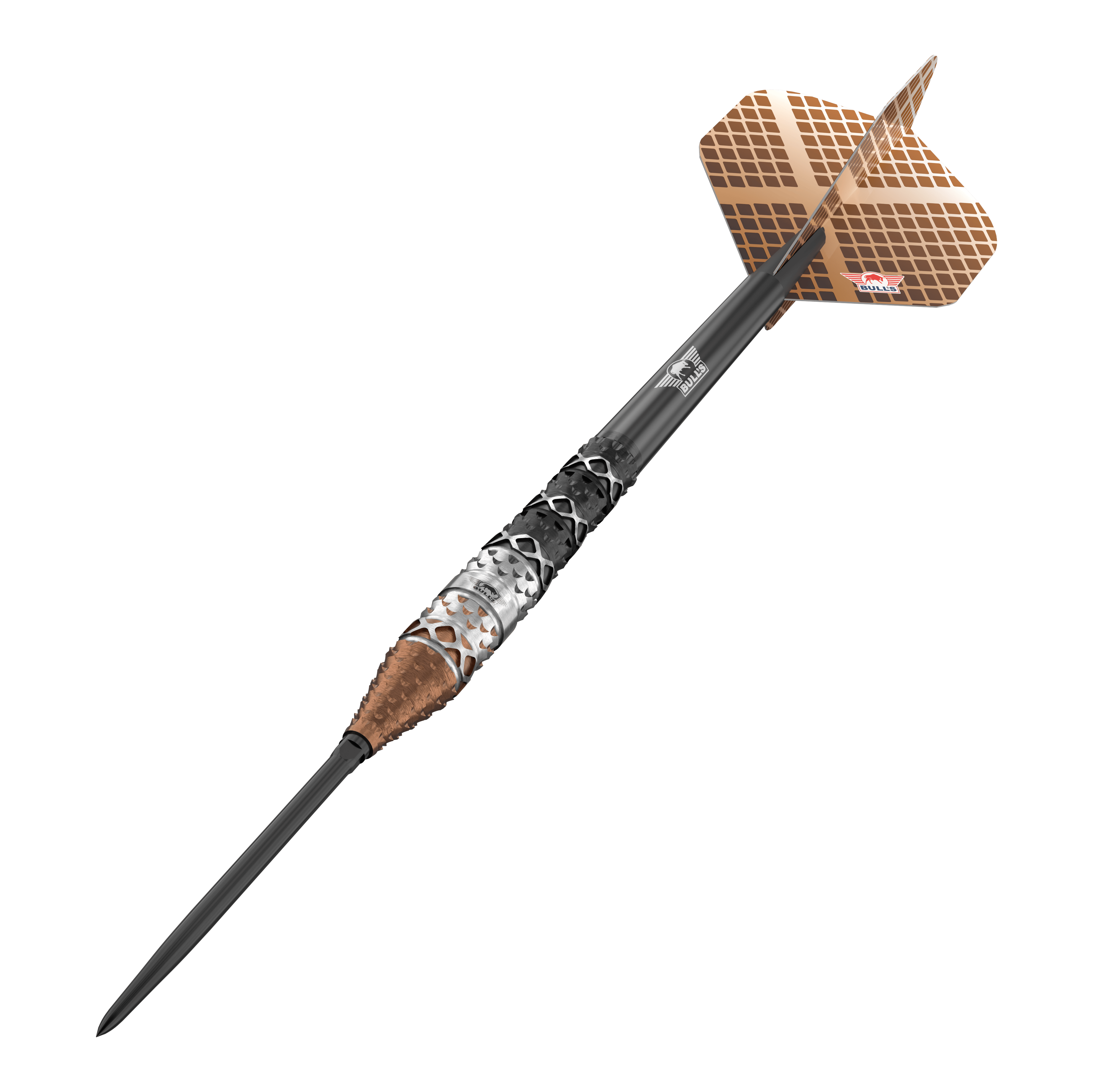 Bulls NL Max Hopp 95% konvertibilní body Steeldarts Abgebildet sind die Bulls NL Max Hopp 95% Convertible Points Steeldarts mit innovativem Spitzenwechsel-System. Das Produkt besticht durch Präzision und modernes Design.