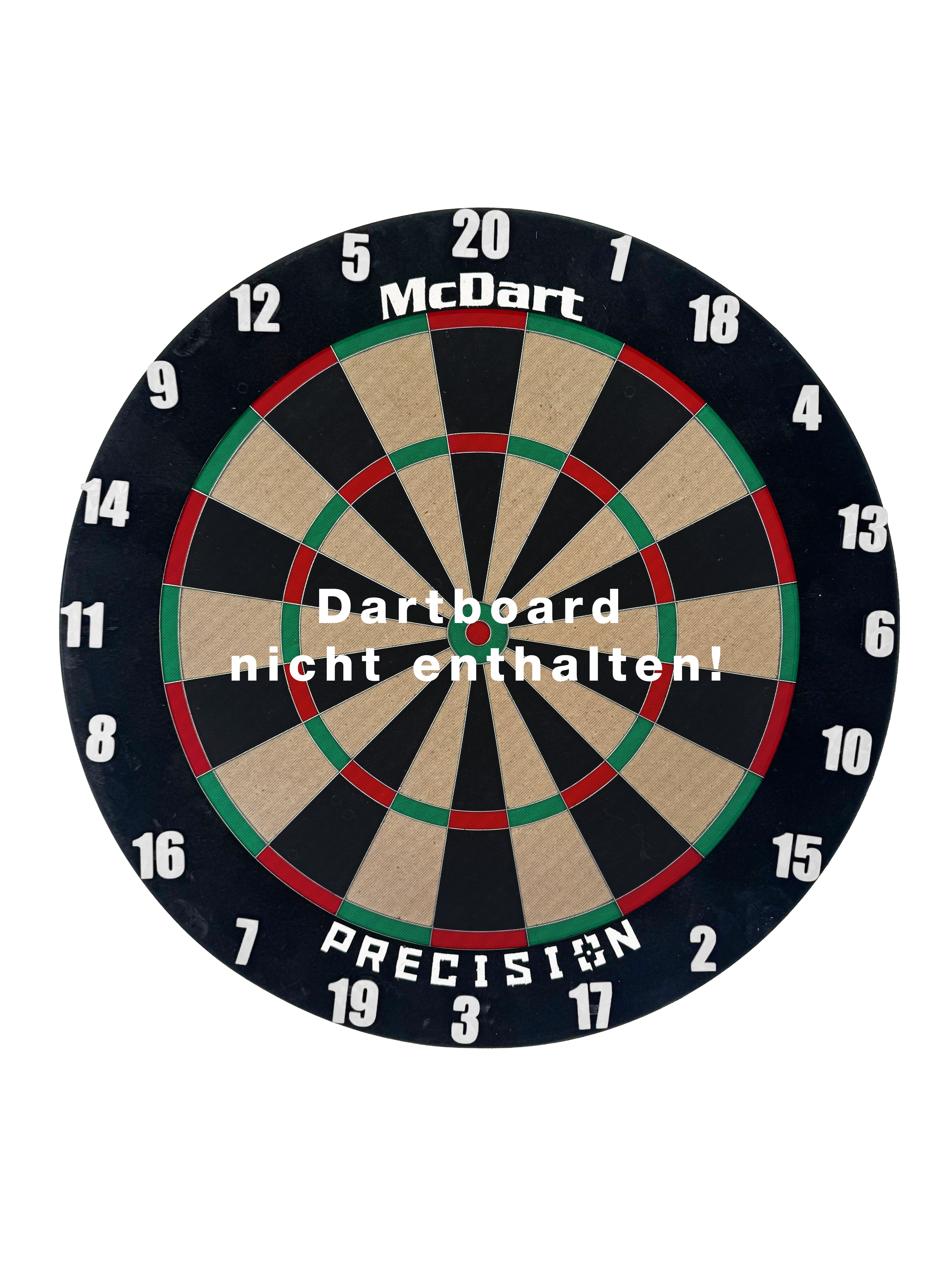 Číslicové kroužky na terč McDart / Klasické číselné kroužky Das Classic Weiß Board ist auf diesem Bild abgebildet. Es hat eine schlichte, weiße Oberfläche.