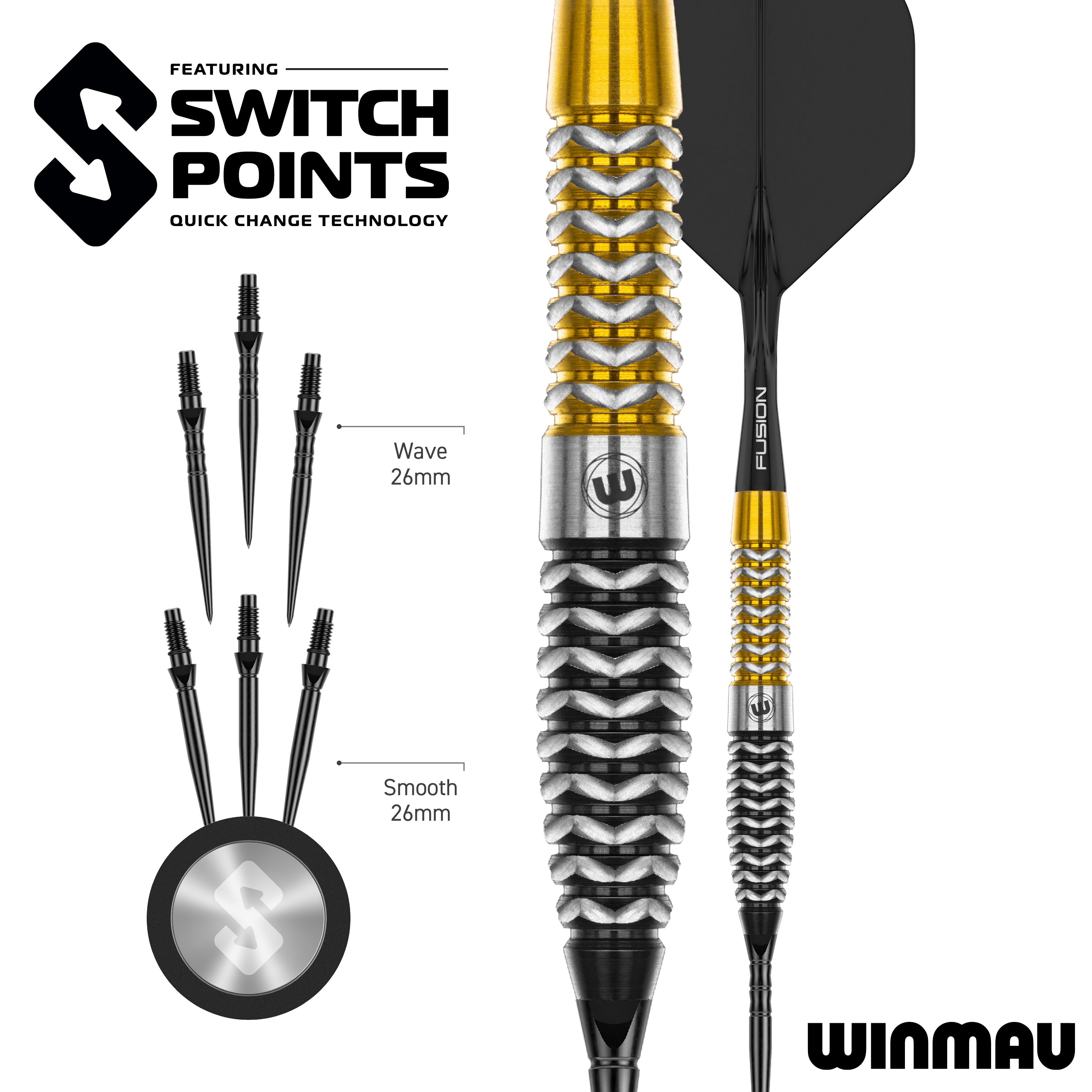 Stříkací body Winmau Exion Torpedo Steeldarts Das Bild zeigt vermutlich einen Winmau Exion Torpedo Switch Points Steeldarts aus einer anderen Perspektive. Es handelt sich um ein Produkt speziell für den Dartsport.