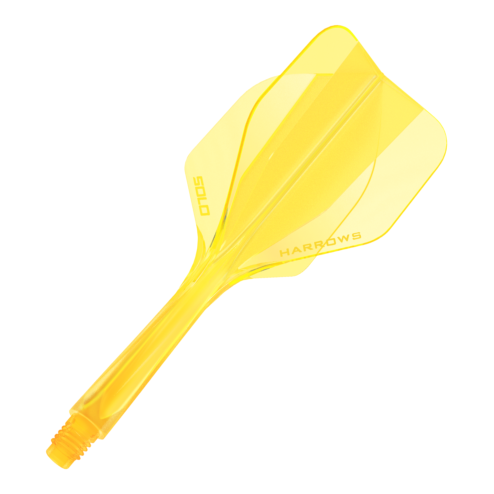 Systém letákové hřídele Harrows Solo No6 - žlutý Zu sehen ist das Harrows Solo No6 Flight-Shaft-System in Gelb. Es ist ein wichtiges Dartzubehör.