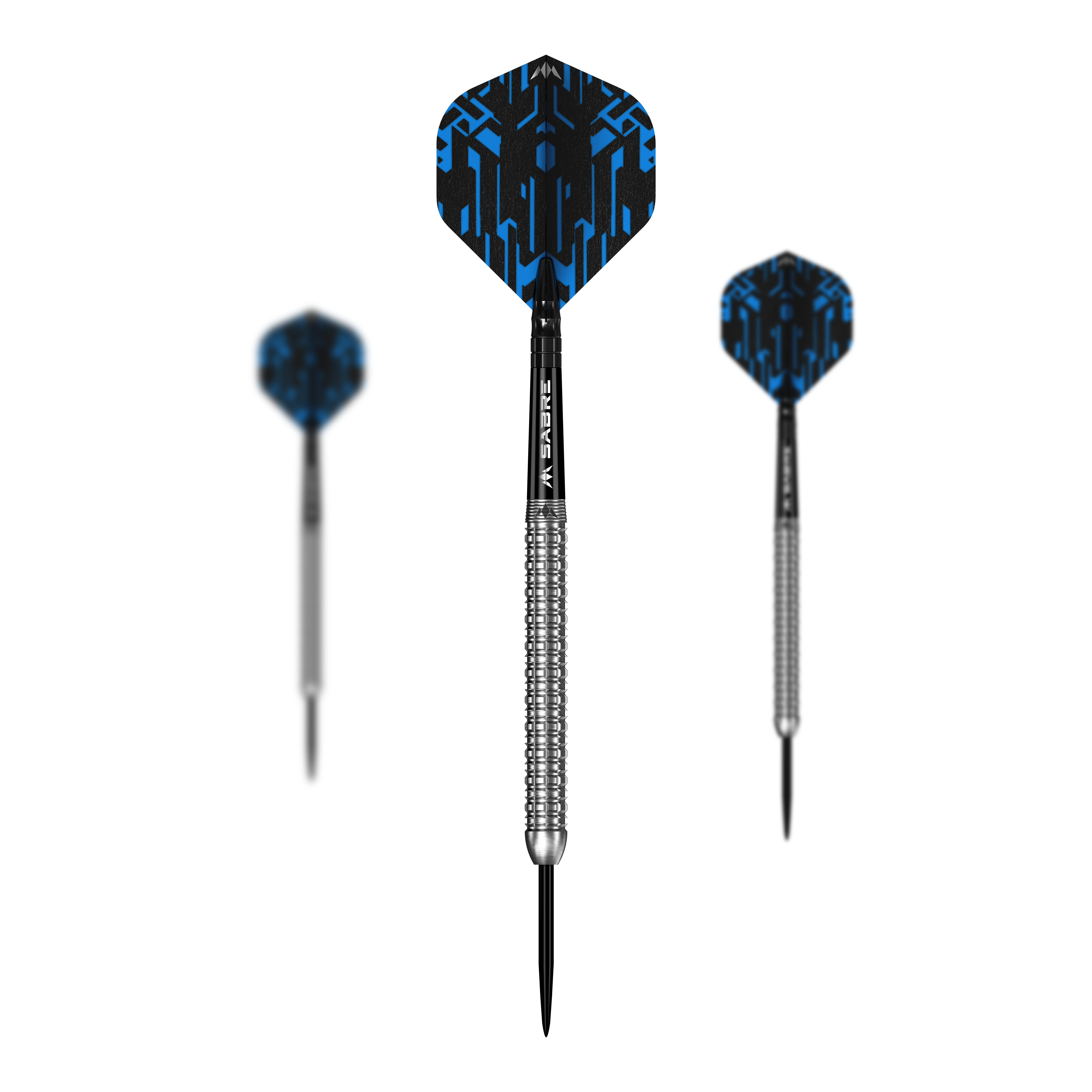 Ein Bild mit dem Dateinamen M002000_Mission_Jack_Tweddell_Silver_Steeldarts_1Set. Es zeigt wahrscheinlich ein Set aus silbernen Steeldarts.
