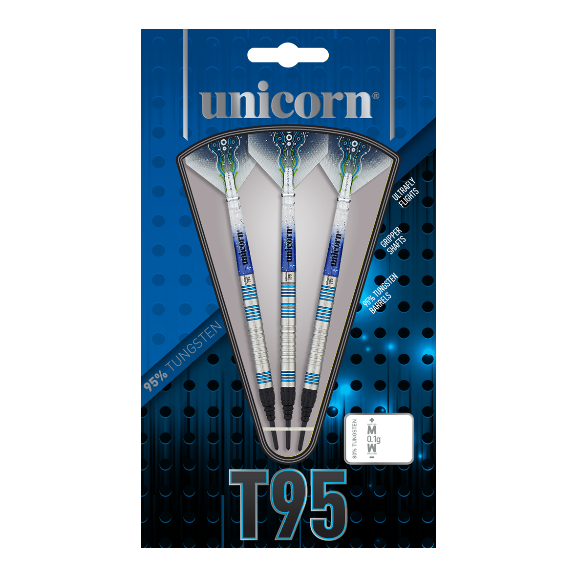 Měkké šipky Unicorn T95 Core XL Blue