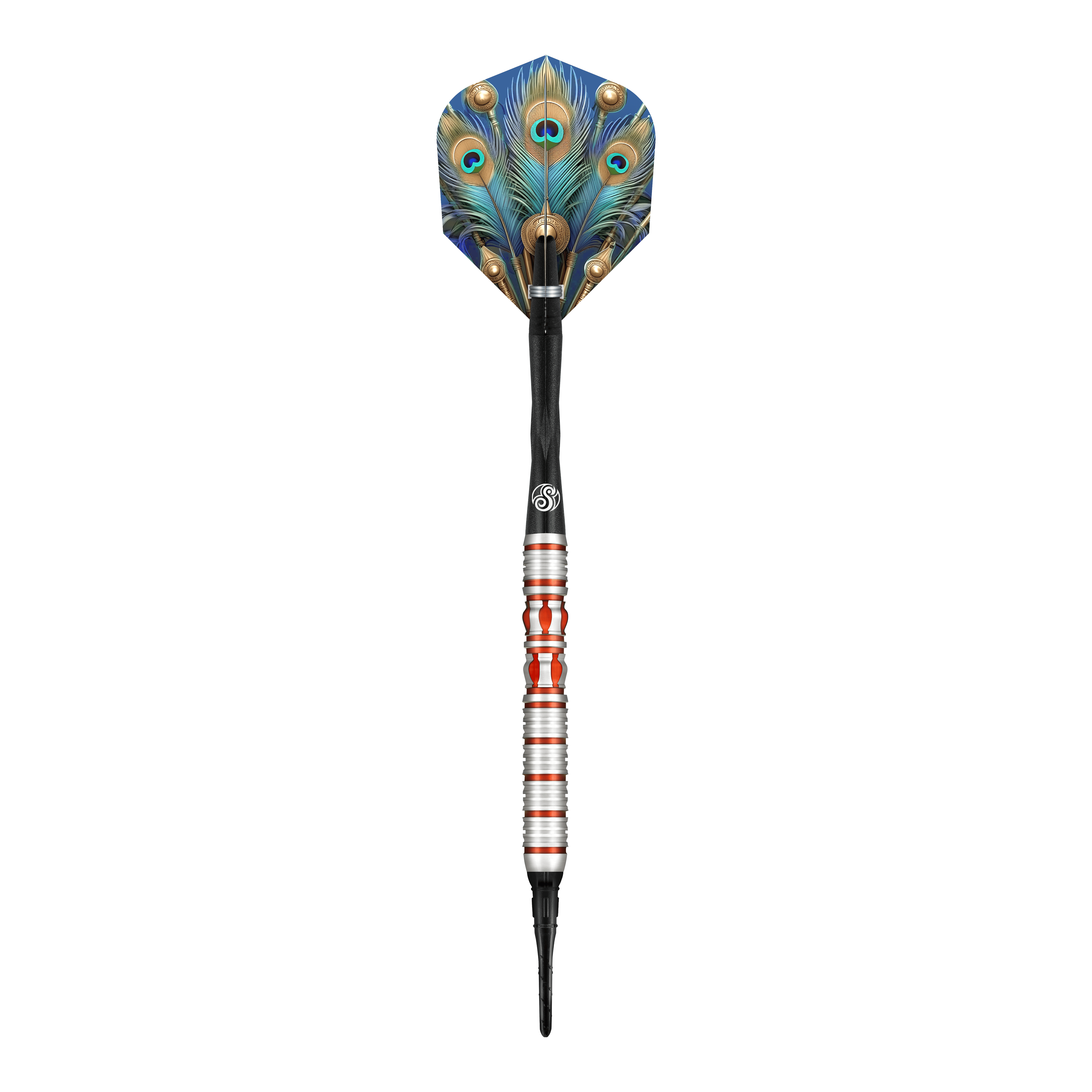 Šipky Juno s měkkými motivy z římské říše Dies ist ein Softdart aus der Serie "Shot Roman Empire Juno". Er hat ein auffälliges Design mit bunten Farben und einem Flight im Pfauenfeder-Look.