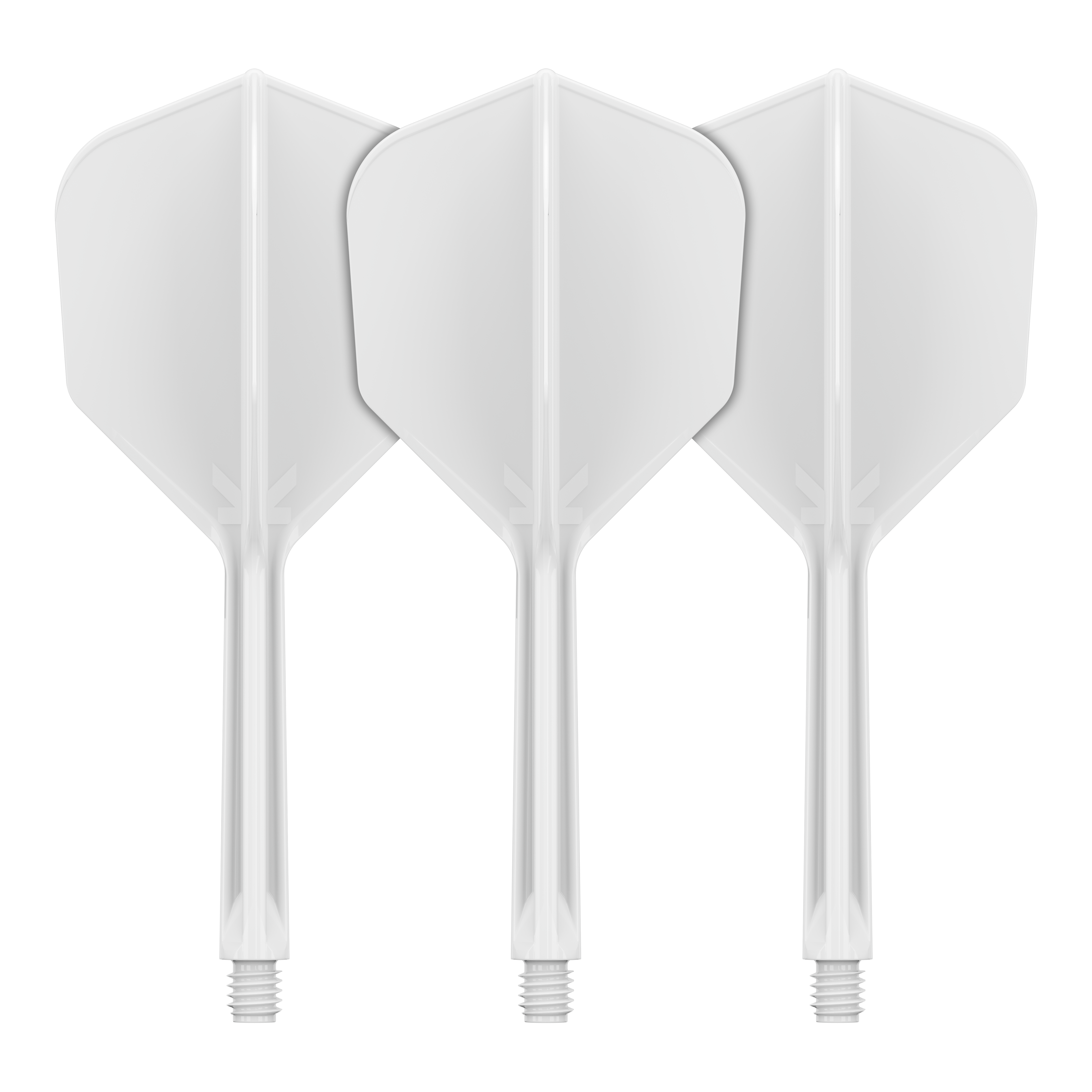 Letový systém Target K-Flex No6 - bílý Dieses Bild zeigt das Flight-System Target K-Flex No6 in Weiß mit einer Länge von 33 mm. Das Produkt dient als Ersatzteil für Dartpfeile.