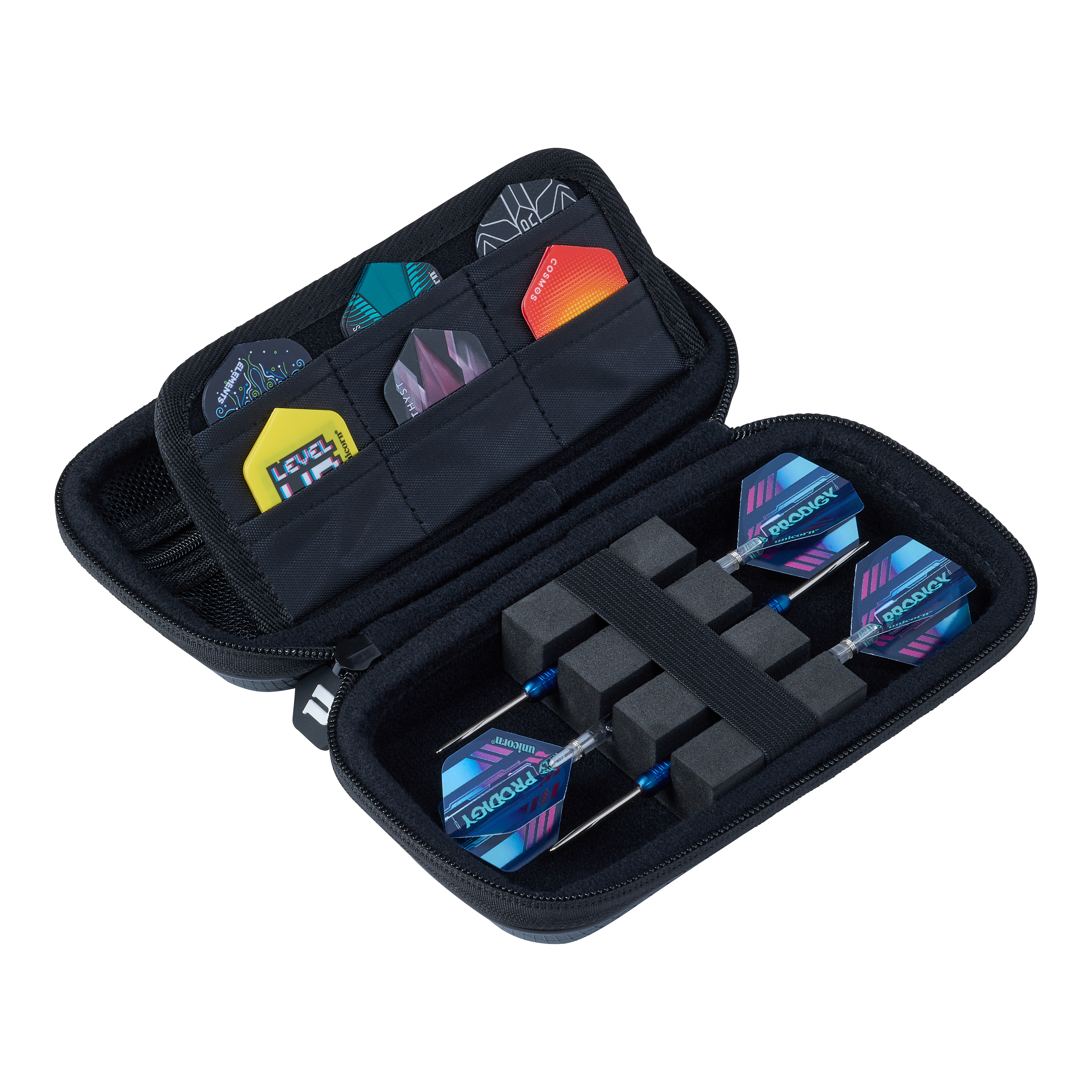Malé pouzdro na šipky Unicorn Vanguard - šedé Zu sehen ist das Unicorn Vanguard Small Dartcase in Grau. Es eignet sich zur sicheren Aufbewahrung von Darts.