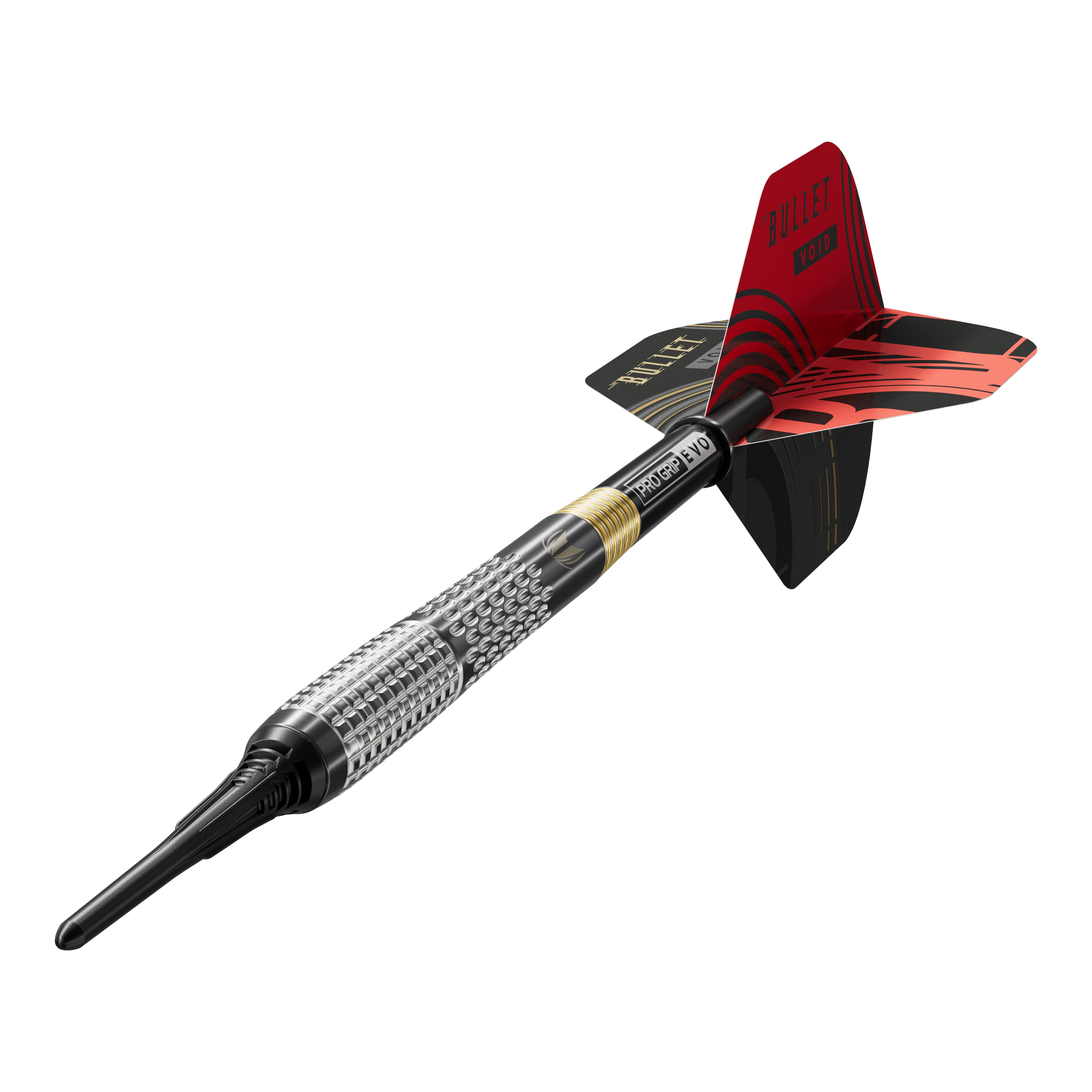 Šipky Target Stephen Bunting GEN5 Void Soft - 18g Auf dem Bild sind die Target Stephen Bunting GEN5 Void Softdarts - 18g zu sehen. Die Softdarts haben ein spezielles Design und sind für Dartspieler geeignet.