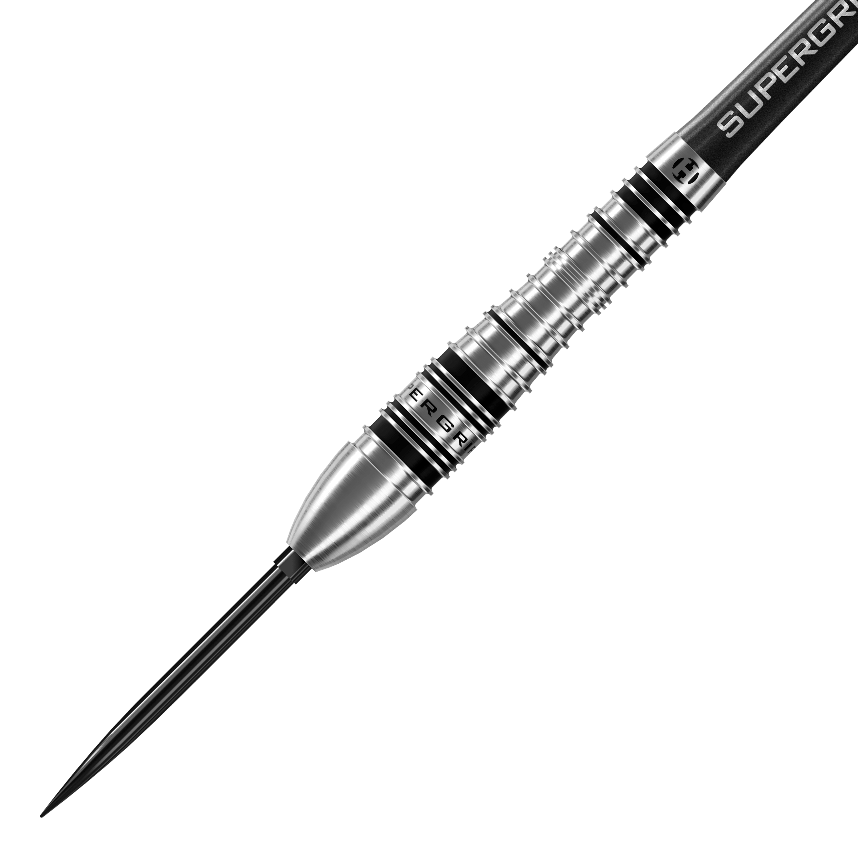 Harrows Supergrip Bomb Quick Point ocelové šipky Abgebildet sind die Harrows Supergrip Bomb Quick Point Steeldarts. Es handelt sich um Steeldarts mit spezieller Supergrip-Technologie.