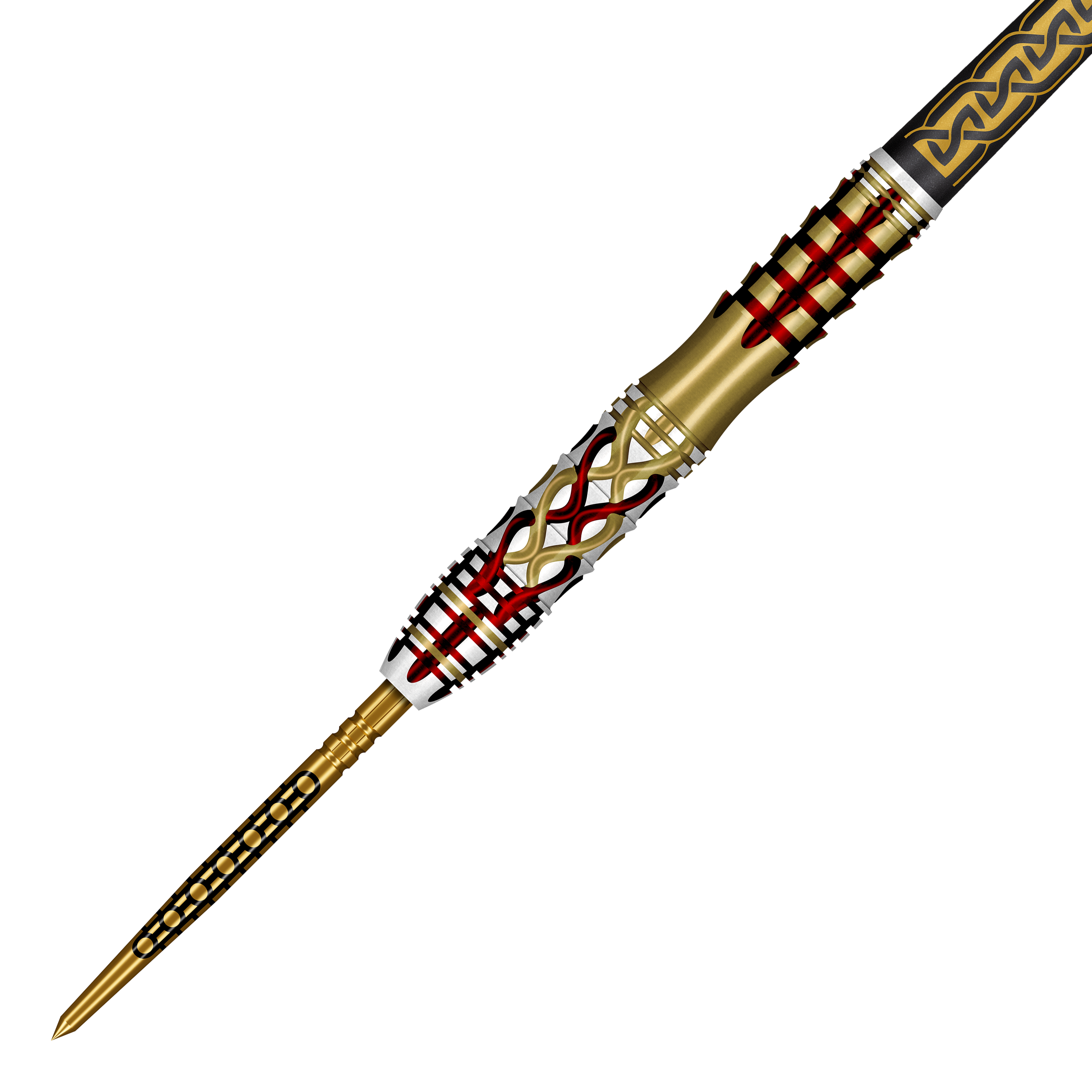 Ocelové šipky Shot Goths Alaric Turbo Point - 23g Auf dem Bild sind Shot Goths Alaric Turbo Point Steeldarts mit einem Gewicht von 23g zu sehen. Diese Darts sind ideal für den Einsatz am Steeldartboard.