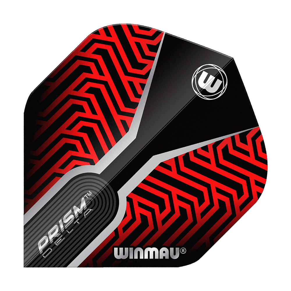 Winmau Prism Delta Kairos No2 Standard Flights Rot