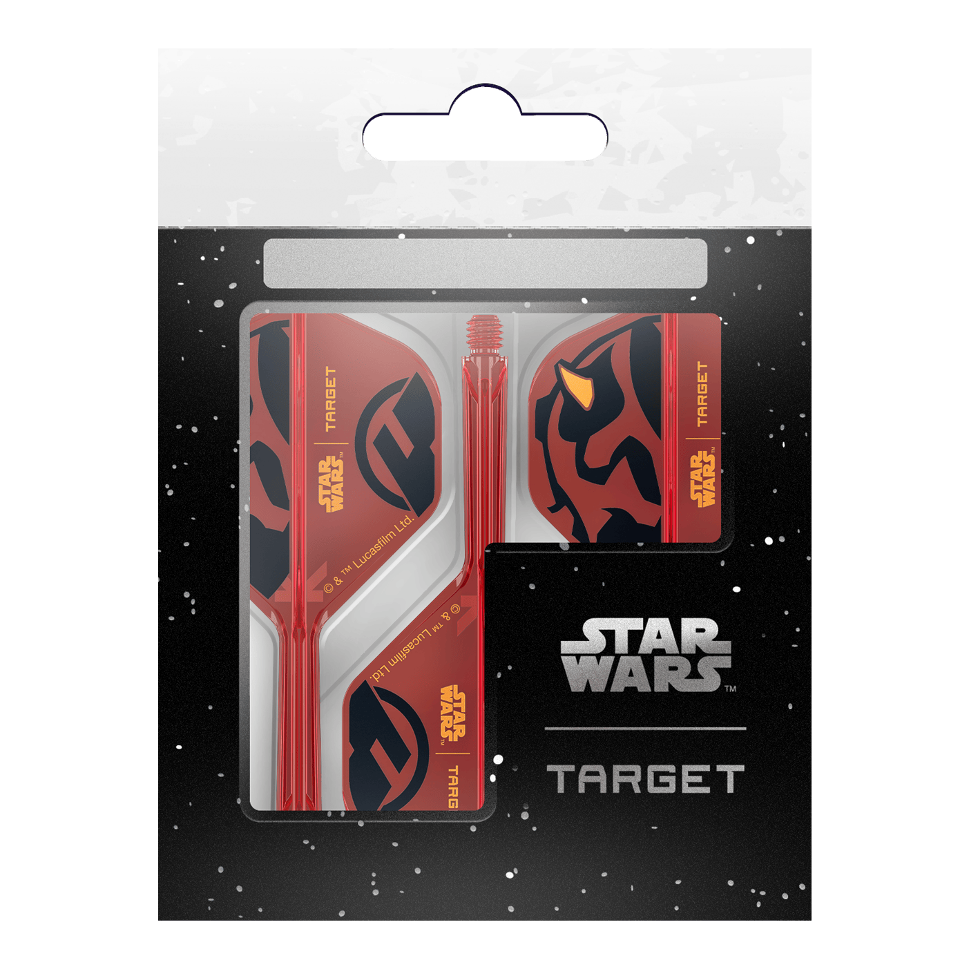 Target Star Wars K-Flex Darth Maul No2 Standard Flights Darts-Flights mit Darth Maul Design im Standardformat. Perfekt geeignet für Star Wars Liebhaber.
