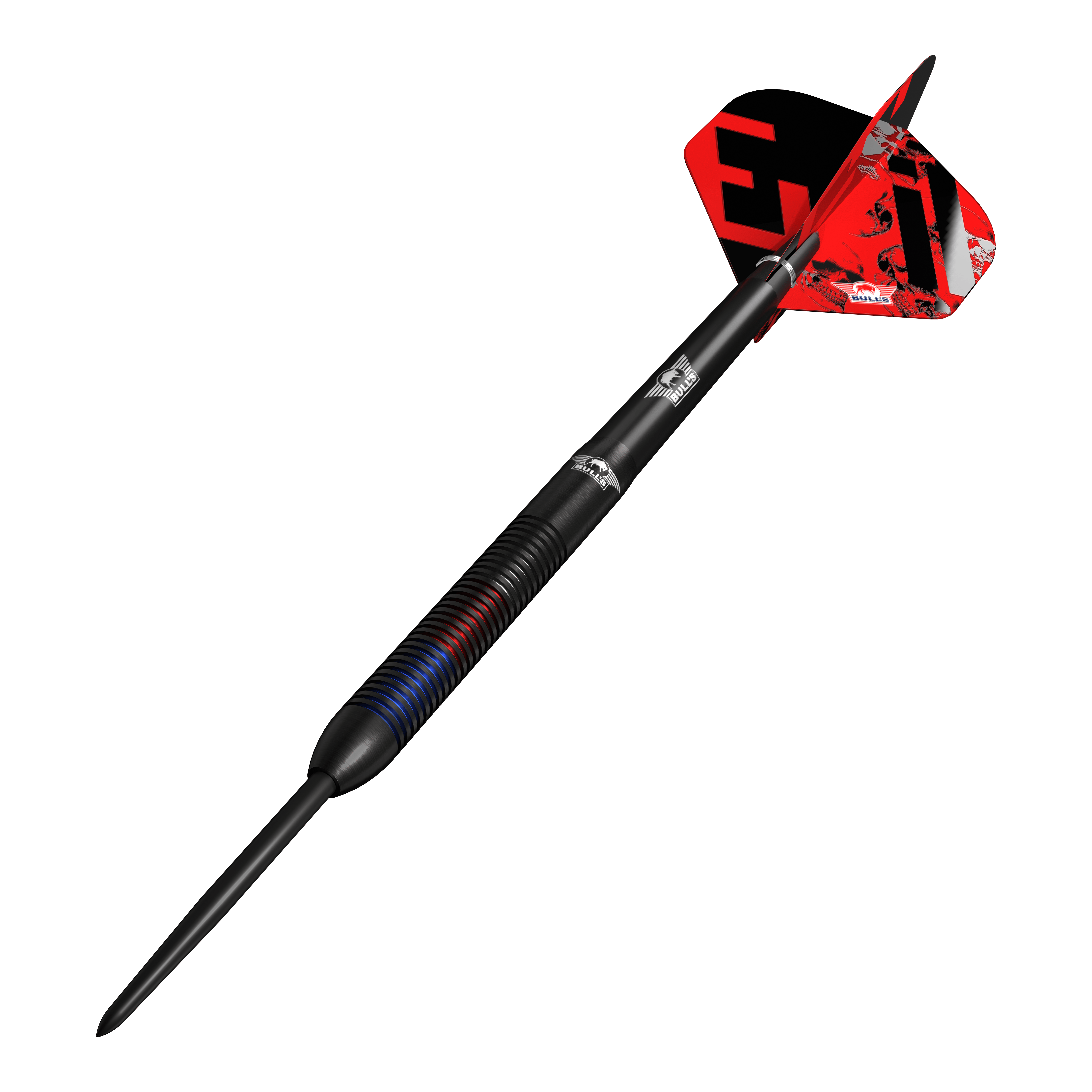 Ocelové šipky Bulls NL Karel Sedláček E2 - 24g Zu sehen sind die Bulls NL Karel Sedlacek E2 Steeldarts mit 24 Gramm. Das Produkt wird aus einer anderen Perspektive dargestellt.
