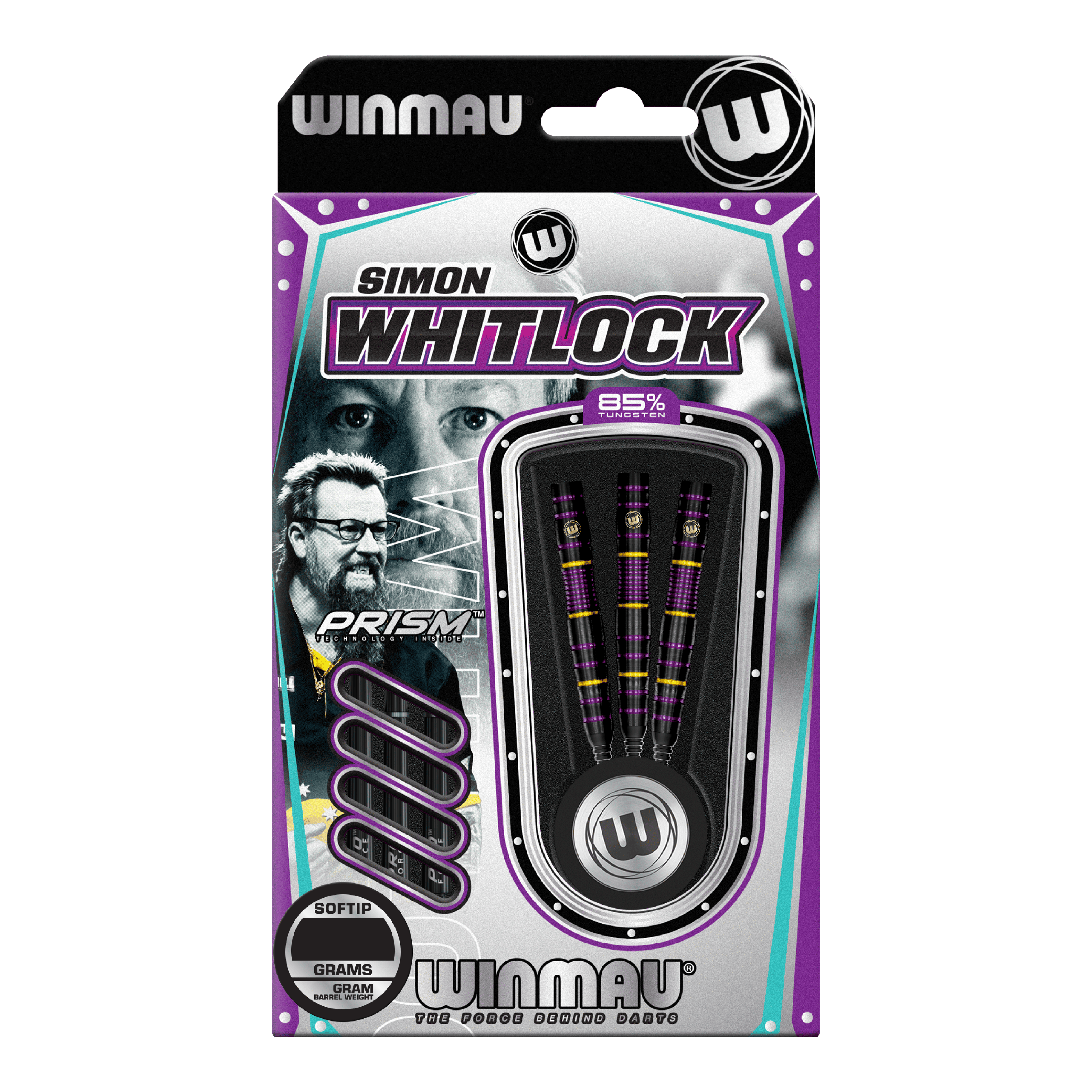 Winmau Simon Whitlock 85 Pro-Series měkké šipky - 20g